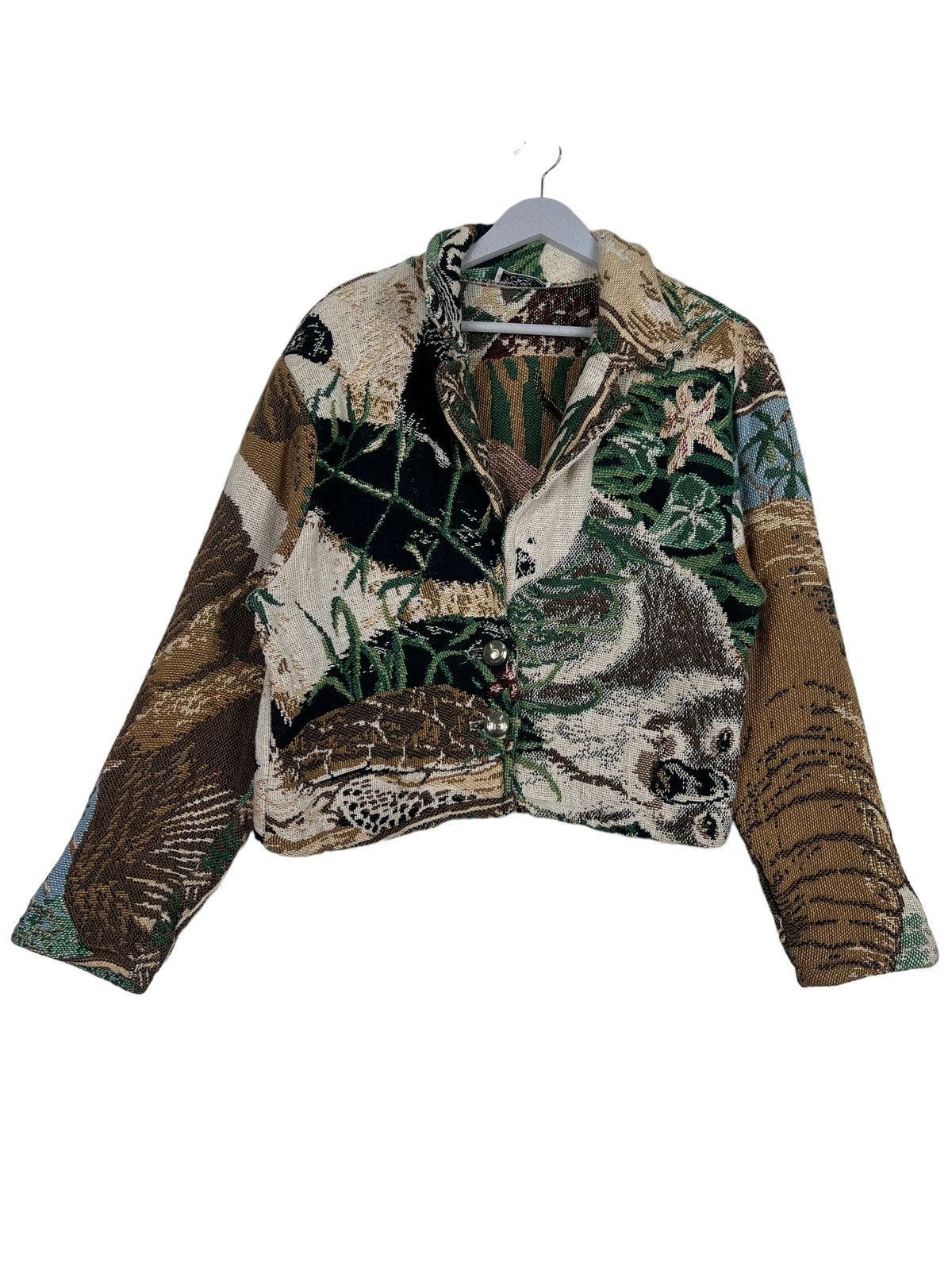 Designer 🔥 80s MIDNIGHT LADY BY PACO COLER ANIMAL PRINT JACKET Size M / US 6-8 / IT 42-44 - 3 Thumbnail