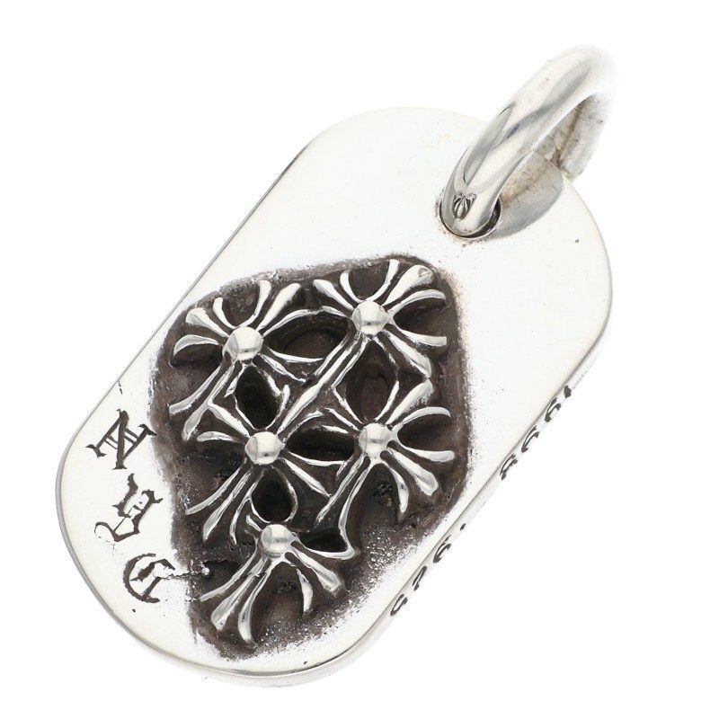 Chrome Hearts CHROME HEARTS Raised Dog Tag Necklace Silver Size ONE SIZE - 1 Thumbnail