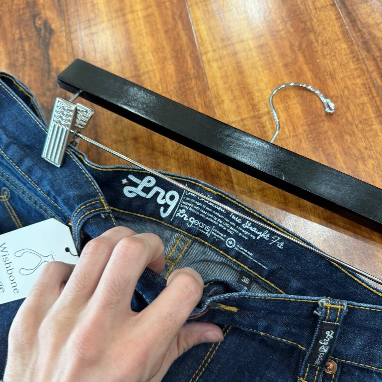 LRG × Vintage Vintage Y2K Baggy Dark Wash LRG Skater Style Jeans Size US 36 / EU 52 - 4 Thumbnail