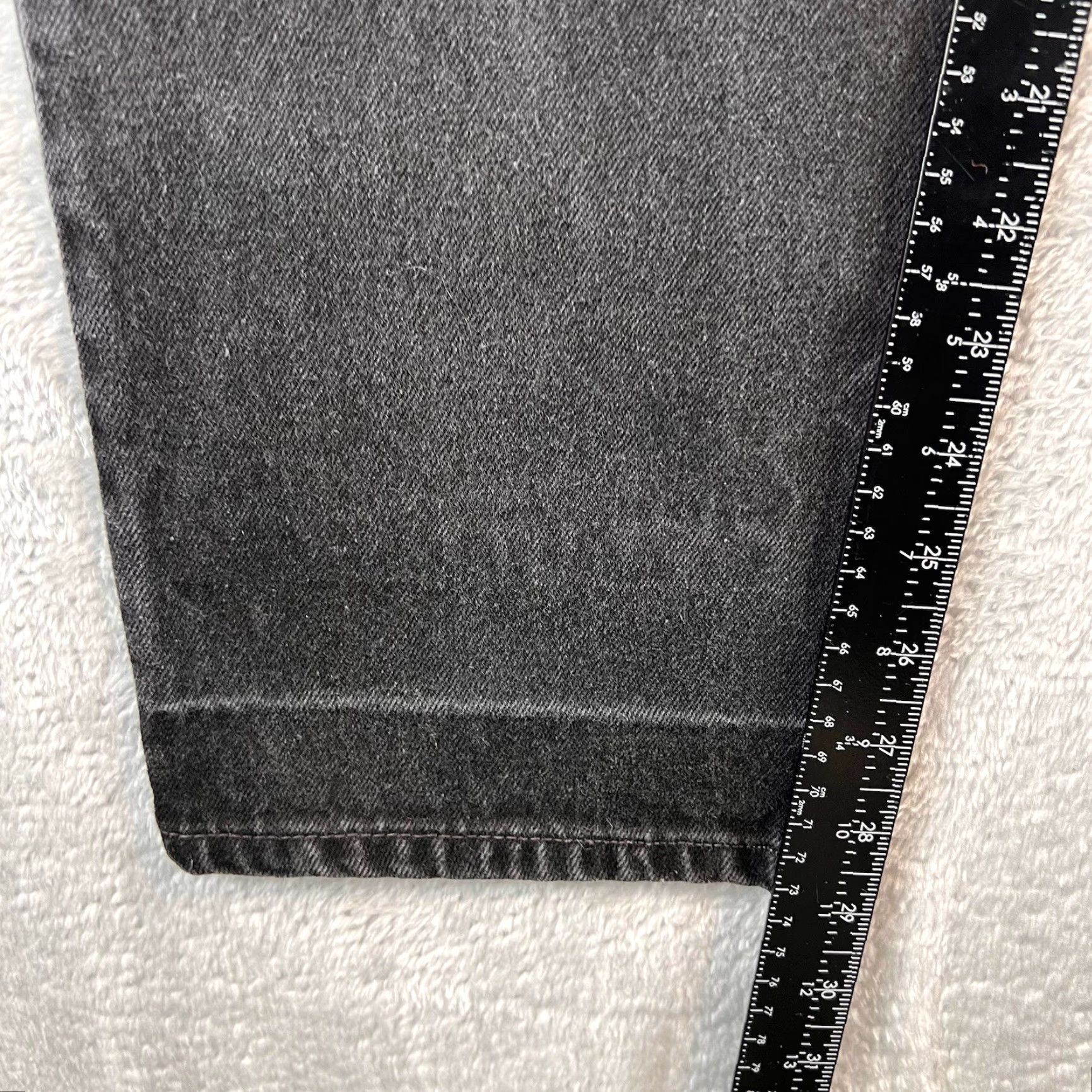 Levi's VTG Levi's 550 Jeans Mens 31x31.5 Black Straight Relaxed Denim 90s USA 5-Pocket Jeans (Charcoal Wash) Levi's 500 Series Mens Reg Size US 31 - 6 Thumbnail