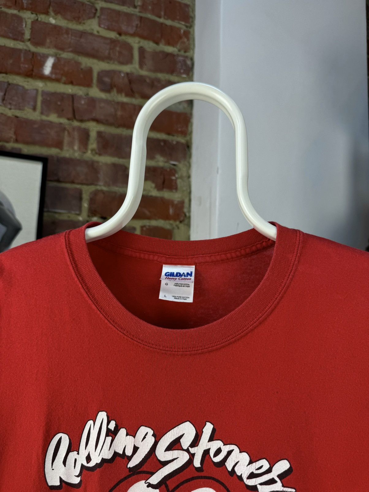Gildan × Vintage Vintage Rolling Stones 2005 Gildan Red Short Sleeve T-Shirt Size US L / EU 52-54 / 3 - 5 Thumbnail