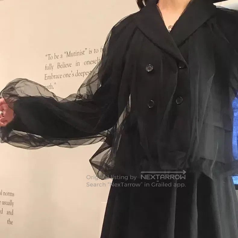 Comme des Garcons Comme des Garcons Double Breasted Lace Wool Suit Size M / US 6-8 / IT 42-44 - 6 Thumbnail