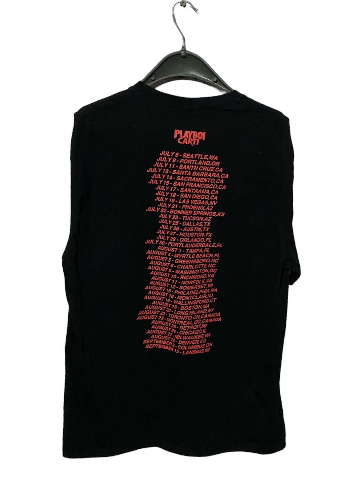 Playboi Carti Playboi Carti AWGE Airbushed Tour Merch Tee in Black Size US XL / EU 56 / 4 - 4 Thumbnail