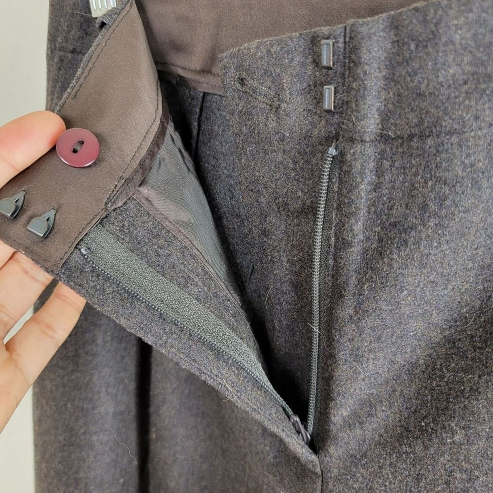 Lafayette 148 Lafayette 148 New York Brushed Wool Cashmere Blend Trouser Size 30" / US 8 / IT 44 - 7 Thumbnail