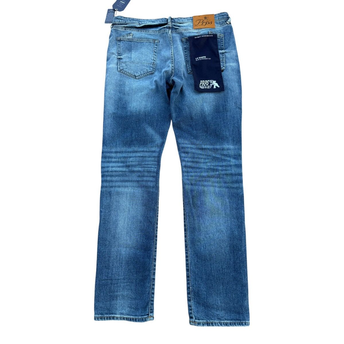 Prps PRPS Le Sabre Slim Straight Denim Jeans 36 NWT Size US 36 / EU 52 - 8 Thumbnail