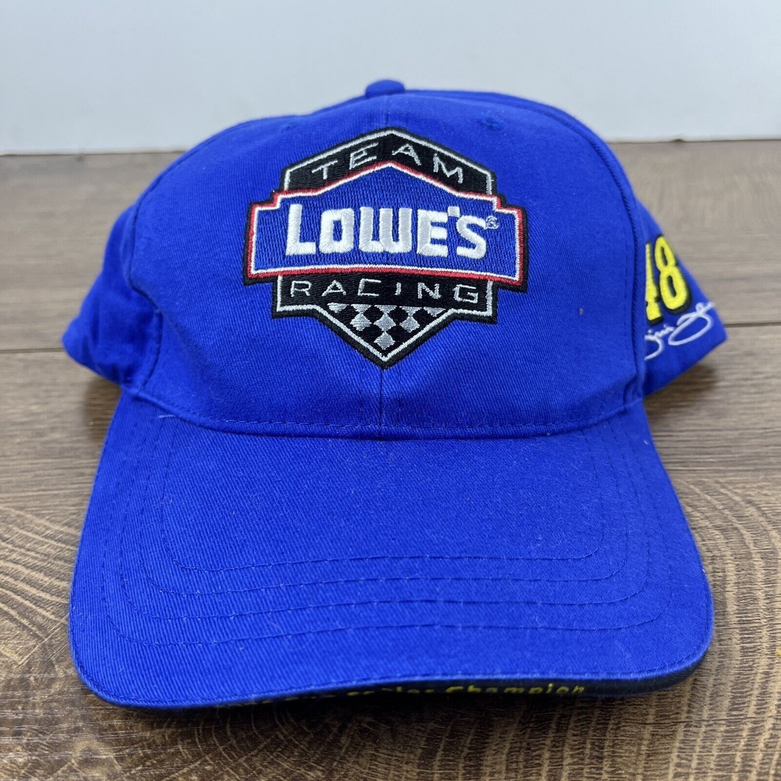 Other Lowe's Racing Hat Jimmie Johnson 48 Blue Adjustable Hat Adul Size ONE SIZE - 3 Thumbnail
