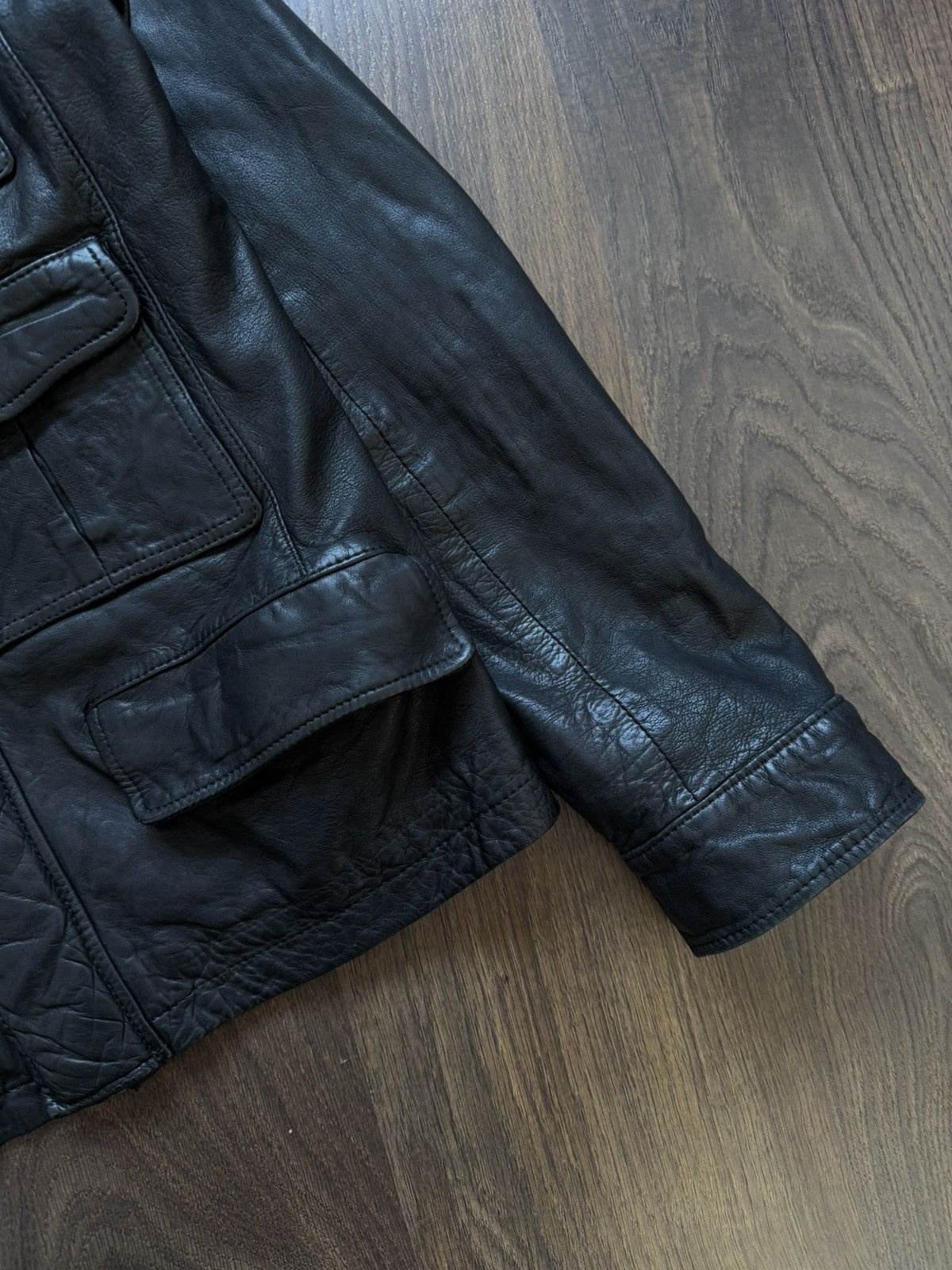 Jimmy Choo × Vintage Vintage Retro Leather Jacket Jimmy Choo x H&M Luxury S Size US S / EU 44-46 / 1 - 2 Thumbnail