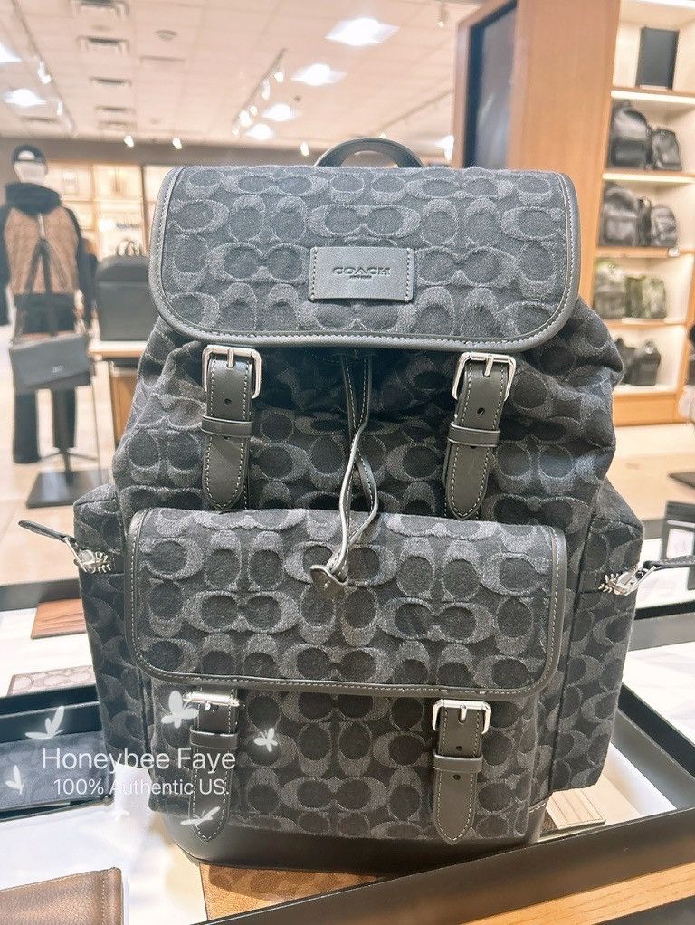 Coach Sprint Backpack In Signature Denim CAJ57 Size ONE SIZE - 3 Thumbnail