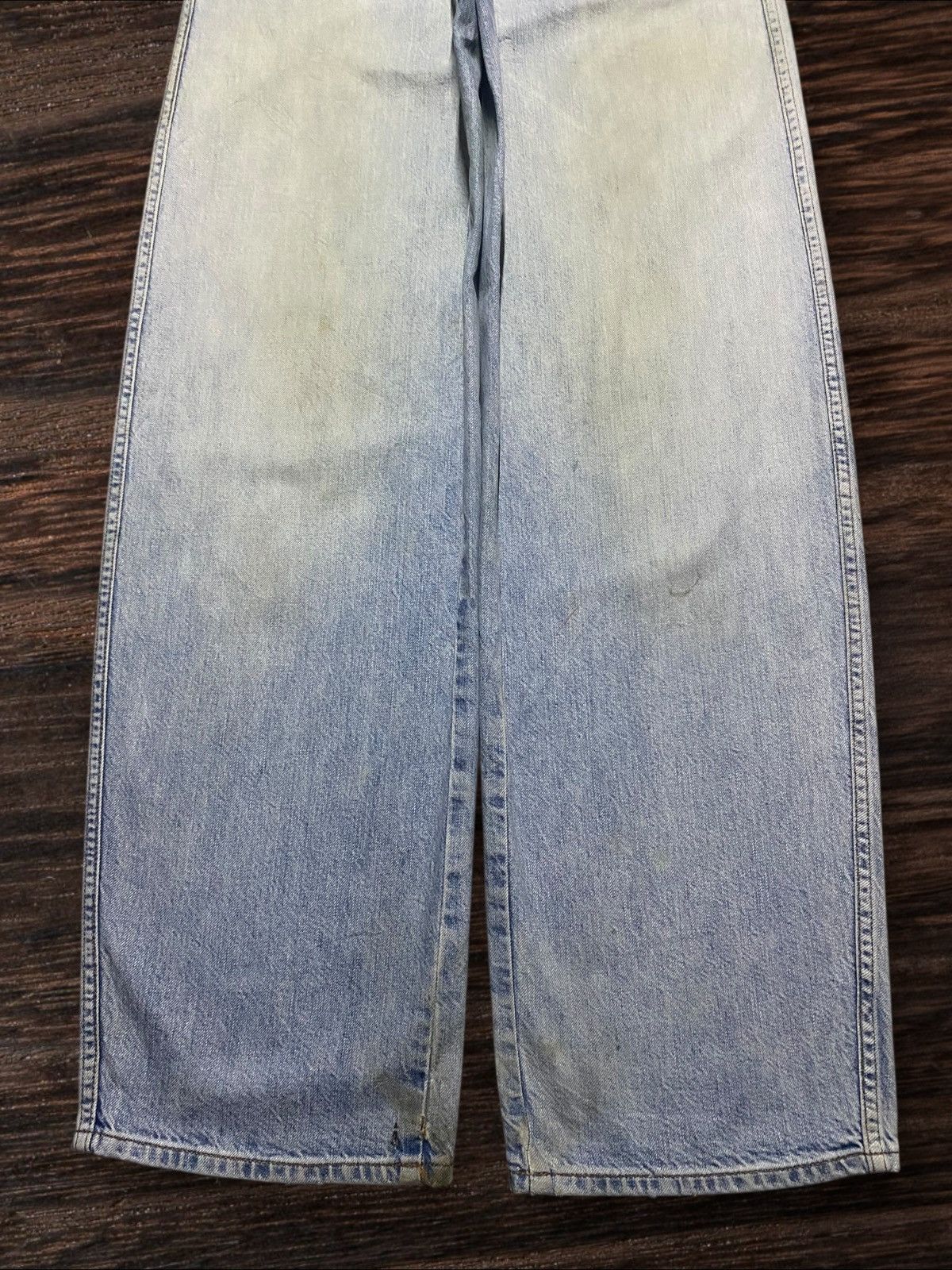 Christophe Lemaire Vintage Japanese Brand Uniqlo Light Wash Grunge Baggy Jeans Size US 28 / EU 44 - 5 Thumbnail