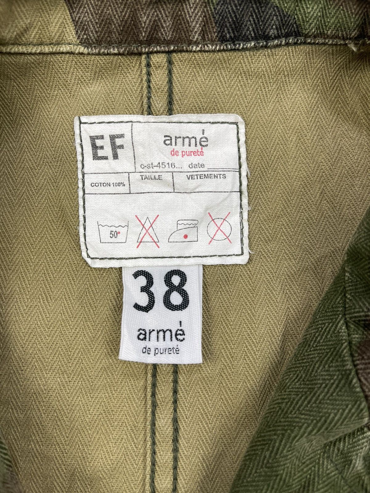 Vintage Arme De Purete Camo Harringbone Twill Survival Vest Size US S / EU 44-46 / 1 - 10 Thumbnail
