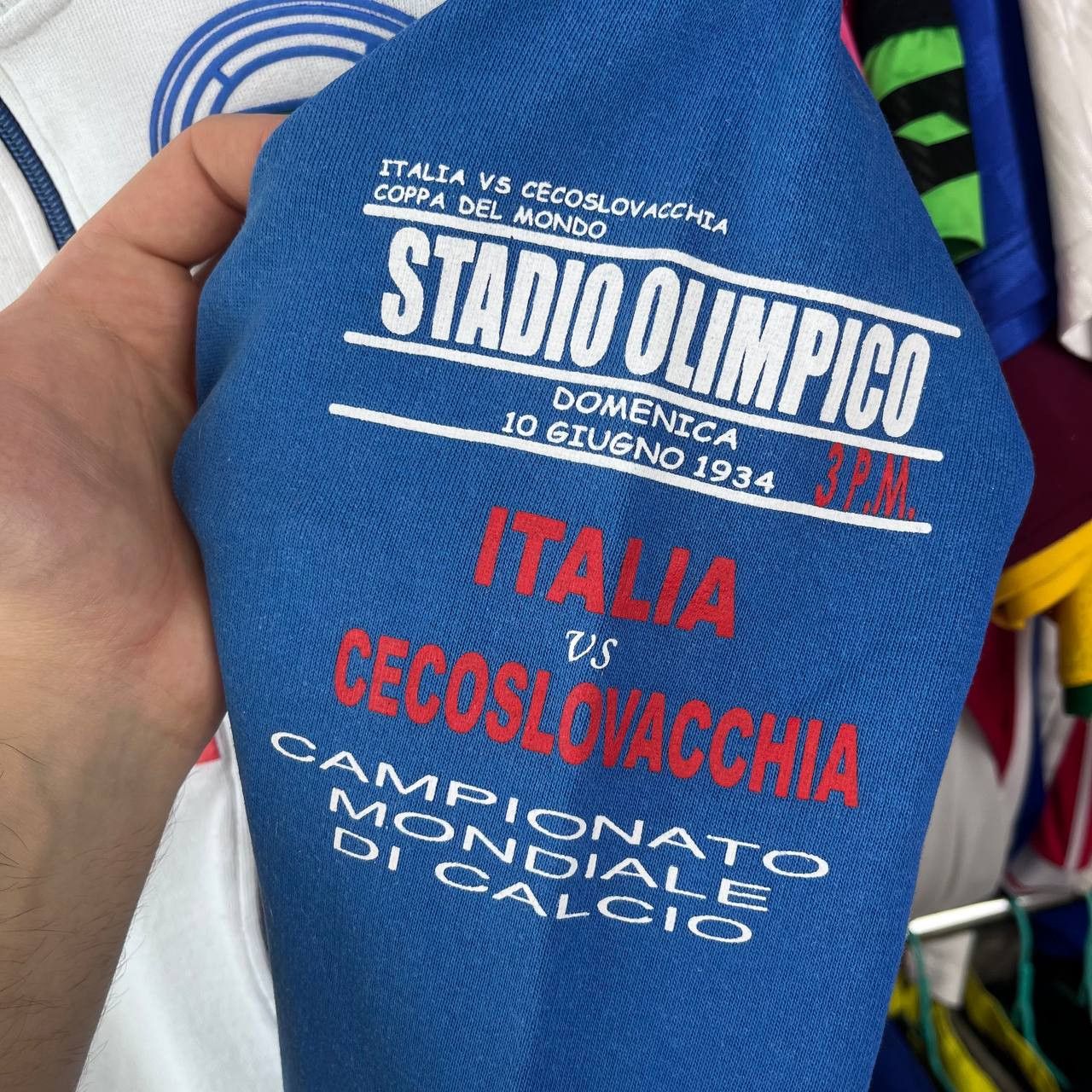 Diadora Diadora 'Olimpico' Italia Football Soccer Track Jacket Size US L / EU 52-54 / 3 - 6 Thumbnail