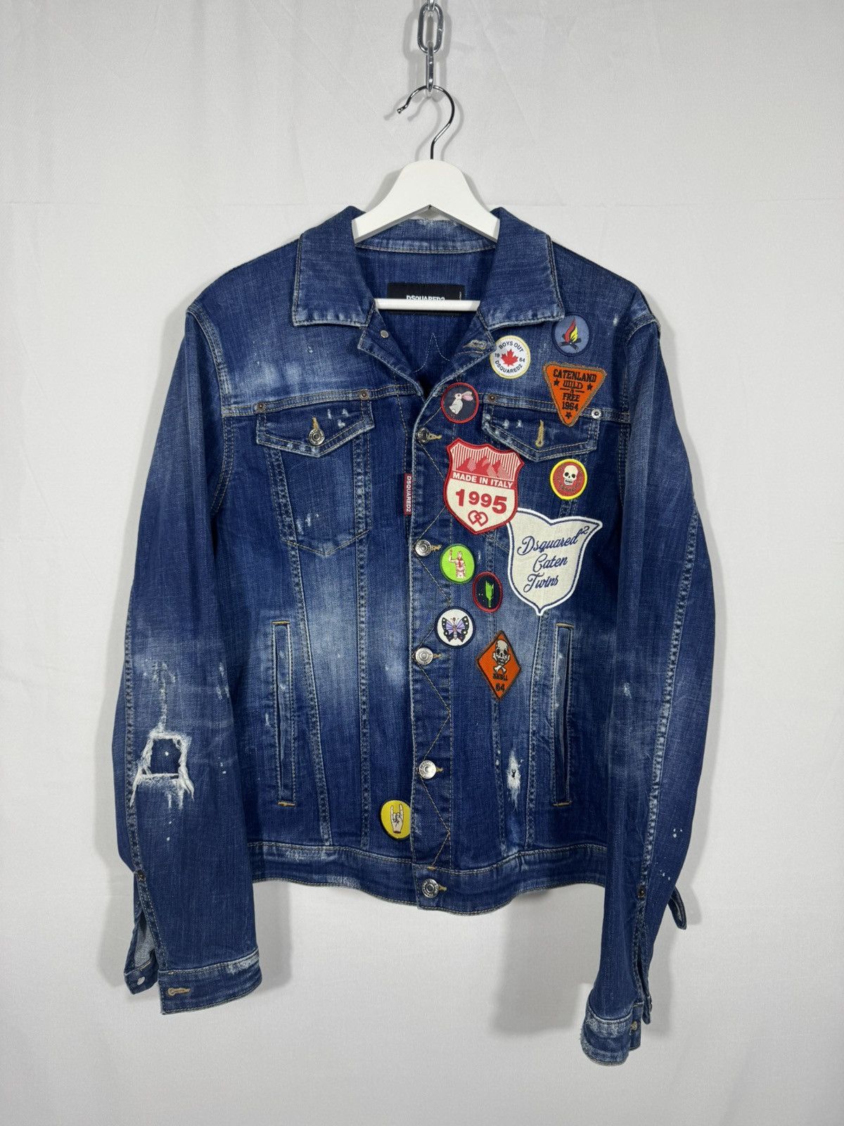Dsquared2 Dsquared2 denim jacket with patches Size US L / EU 52-54 / 3 - 1 Thumbnail