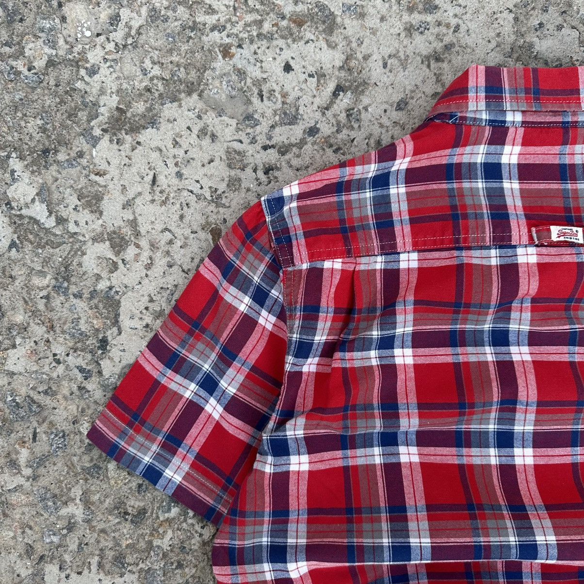 Superdry VTG Superdry Plaid Shirt Button Up Flannel Crazy Fit Western Size US M / EU 48-50 / 2 - 8 Thumbnail
