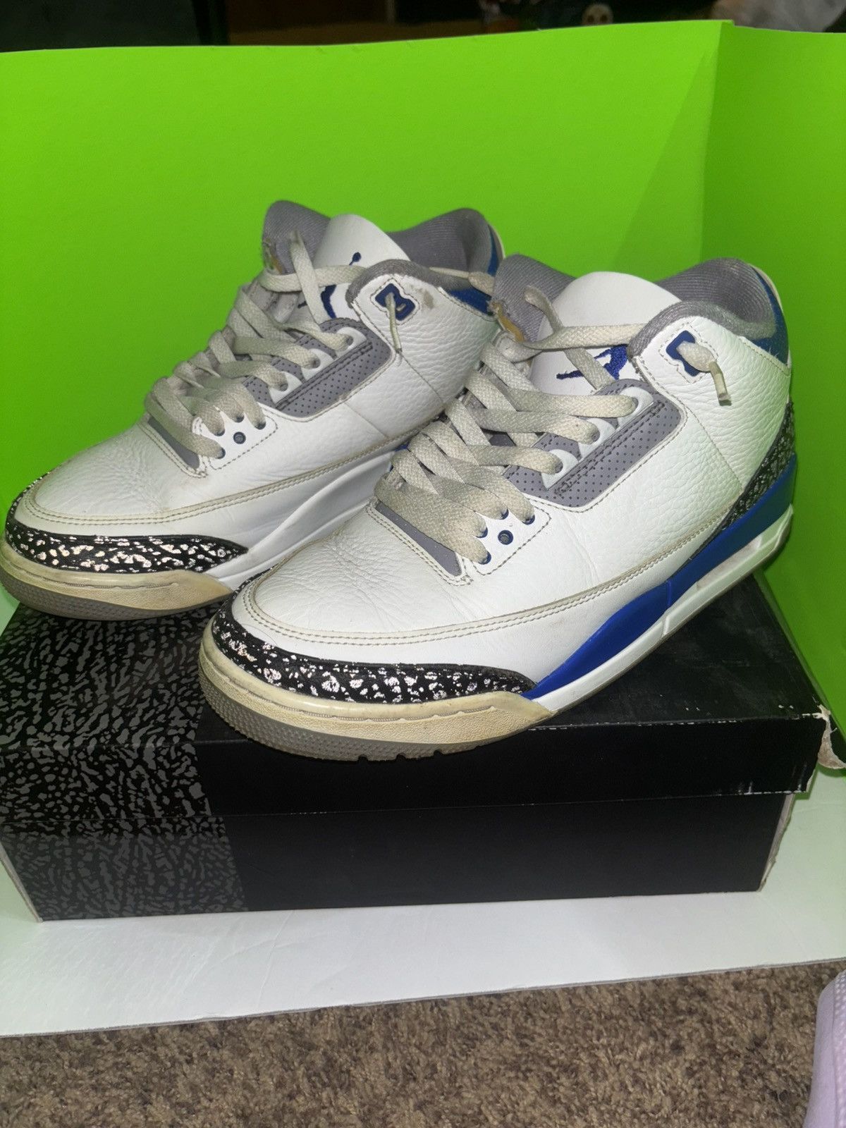 Jordan Brand Jordan 3 Racer Blue Size US 9.5 / EU 42-43 - 2 Thumbnail