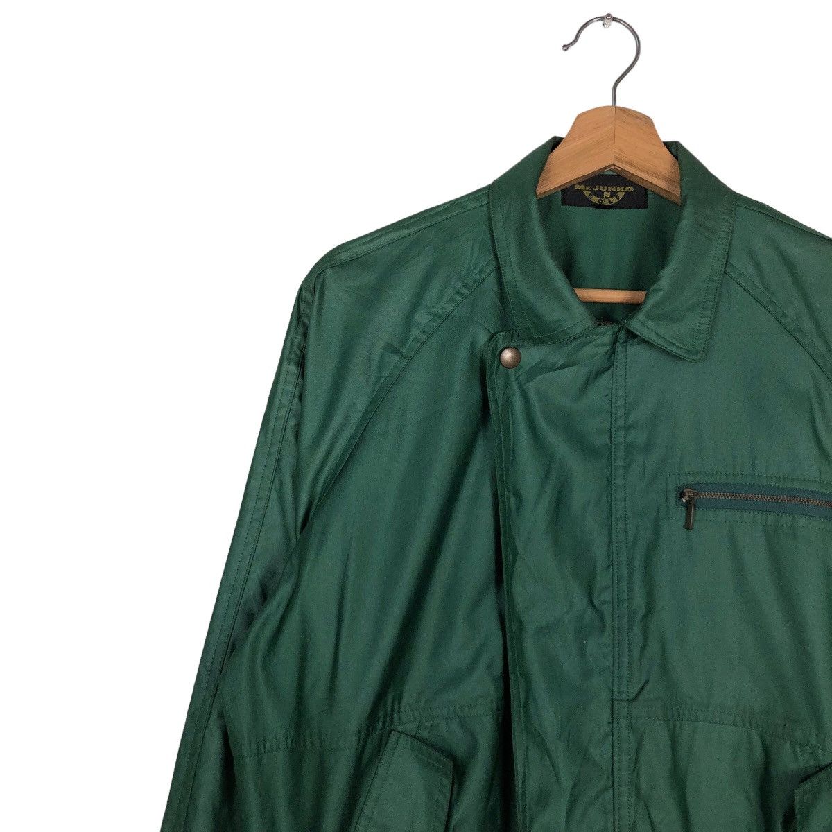 Japanese Brand 🔥Rich Green Vintage Bomber Jacket Nylon Mr Junko Japan Size US M / EU 48-50 / 2 - 8 Thumbnail