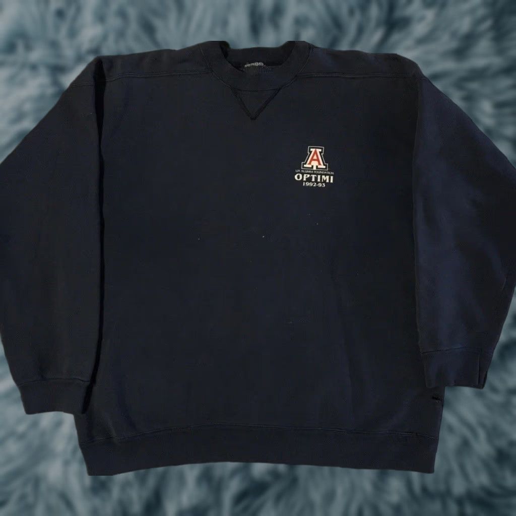 Vintage Vtg University Of Arizona Faded Distress Sweatshirt XL College Track Grunge Hoodie Men Navy Blue 90s Arizona State University Wildcats Size US XL / EU 56 / 4 - 1 Thumbnail