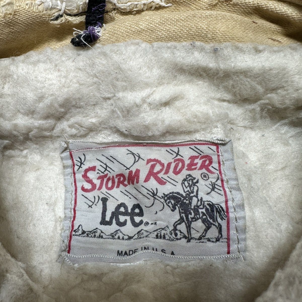 Lee Vintage Lee Storm Rider wool lined suede jacket Size US XL / EU 56 / 4 - 4 Thumbnail