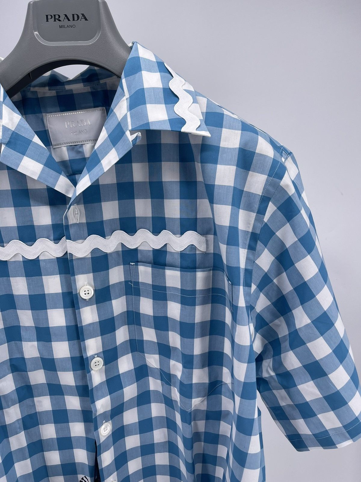 Prada Prada checked cotton shirt size L Size US L / EU 52-54 / 3 - 2 Thumbnail