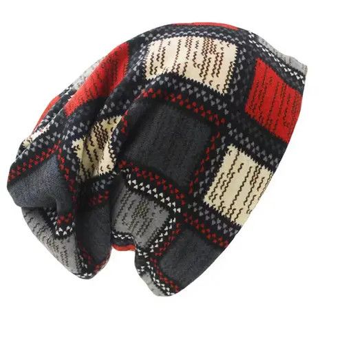 Other Winter Plaid Design Mens Beanie Size ONE SIZE - 1 Thumbnail