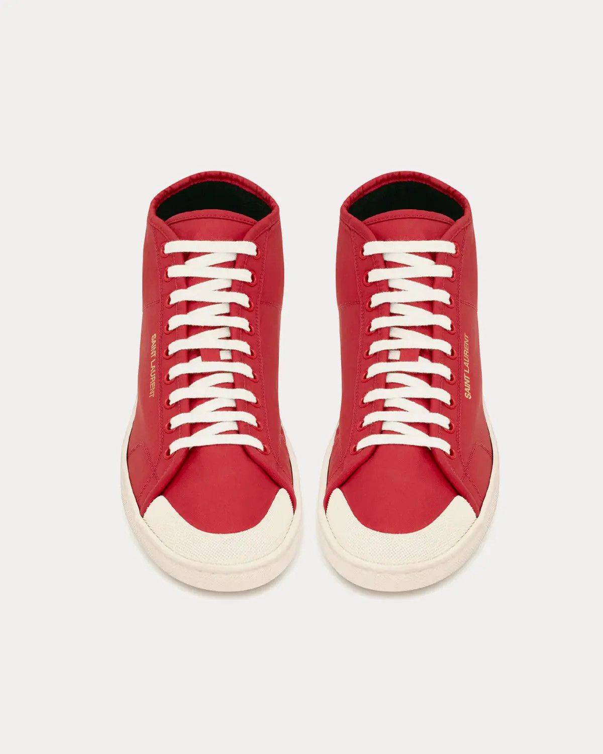 Saint Laurent Paris o1la1rc1a0825 Court Classic SL/39 MID top Sneakers in Red Size US 12 / EU 45 - 3 Thumbnail