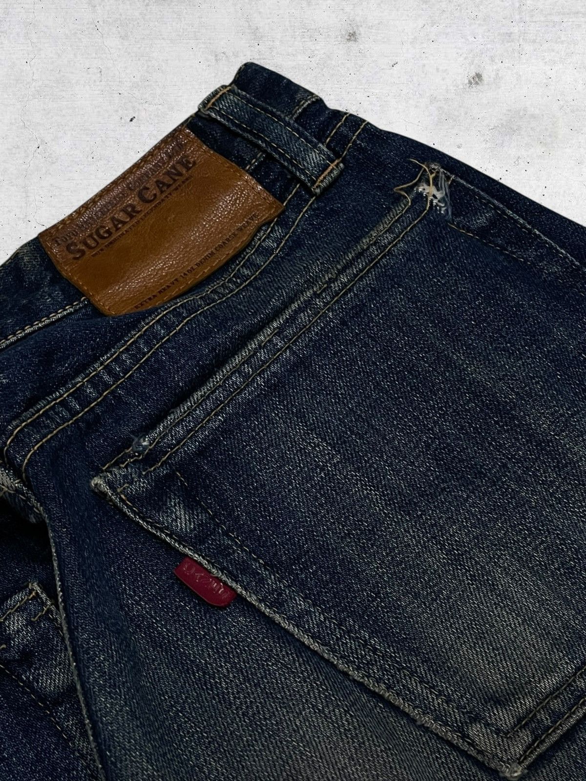 Sugar Cane VINTAGE SUGAR CANE JAPAN DESIGNER 90S OG SELVEDGE DENIM Size US 27 - 16 Thumbnail
