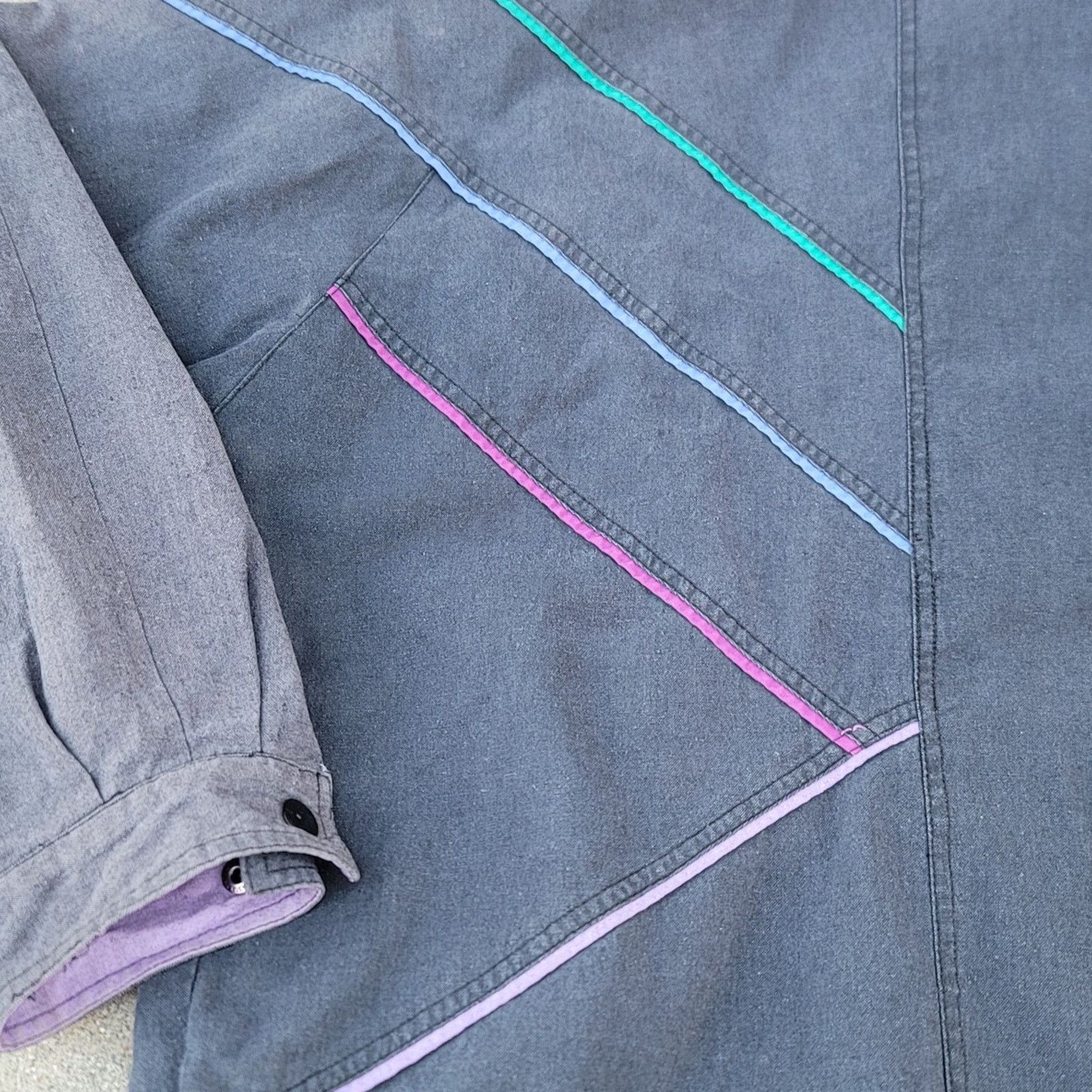 The Unbranded Brand Vtg 1980s Misty Valley Retro Bomber Jacket Size M / US 6-8 / IT 42-44 - 4 Thumbnail