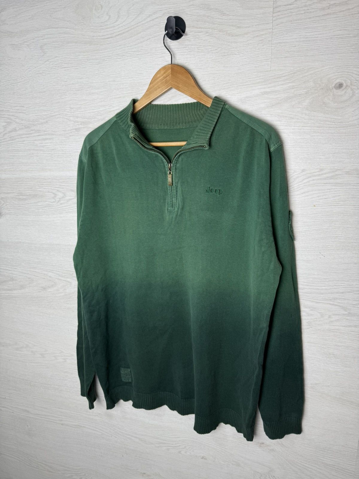 Jeep Jeep Half-Zip Knit Sweater Vintage USA Size US L / EU 52-54 / 3 - 2 Thumbnail