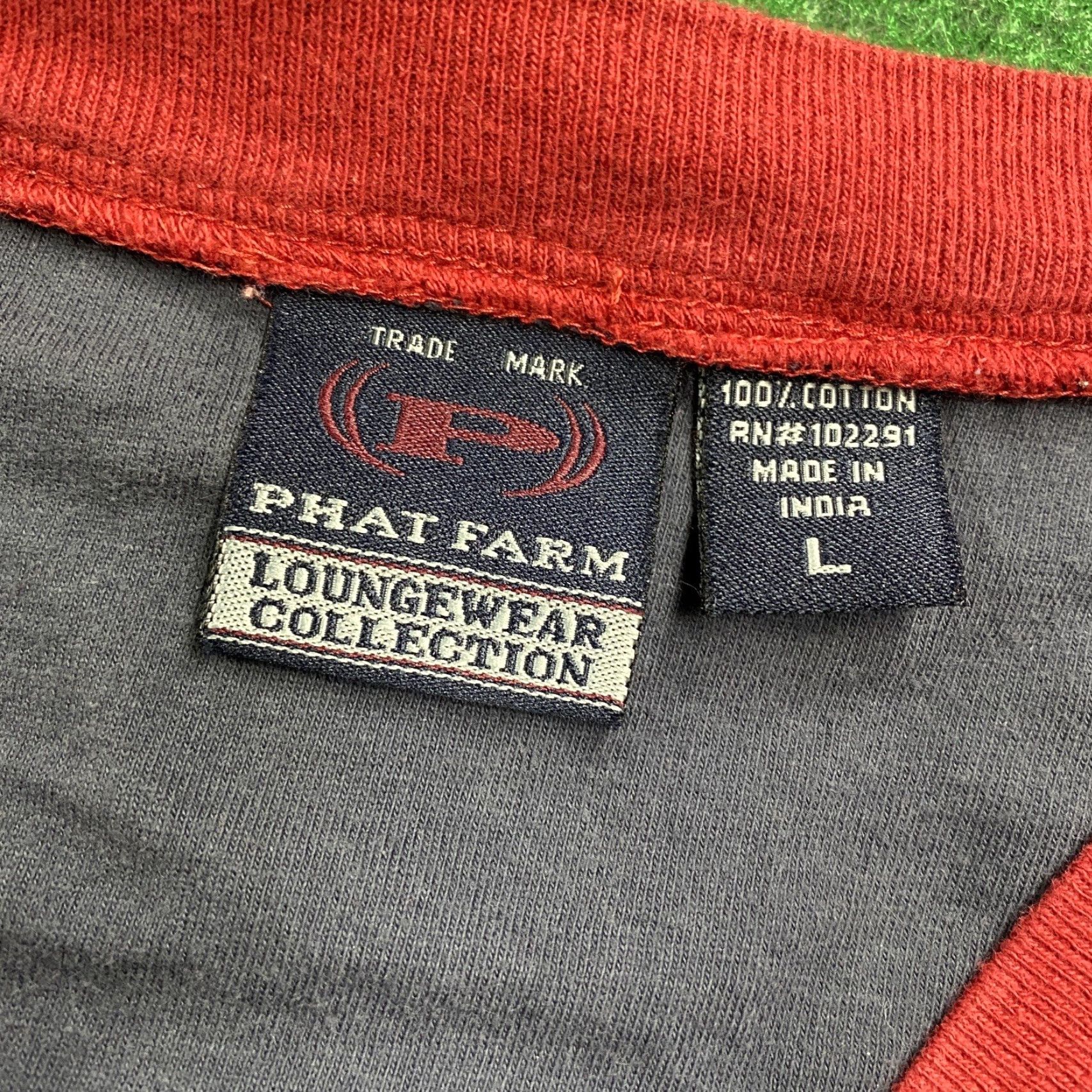 Phat Farm VINTAGE Phat Farm Shirt Mens L Blue 90S Y2K Baggy Grunge Emo Punk Long Sleeve Size US L / EU 52-54 / 3 - 4 Thumbnail
