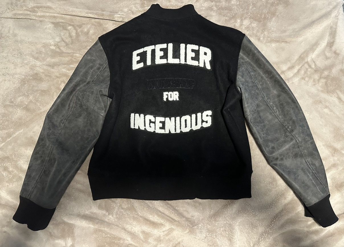 Etelier Gallery Etelier Gallery x Hostage Oil Stained Letterman Jacket Size US L / EU 52-54 / 3 - 2 Thumbnail