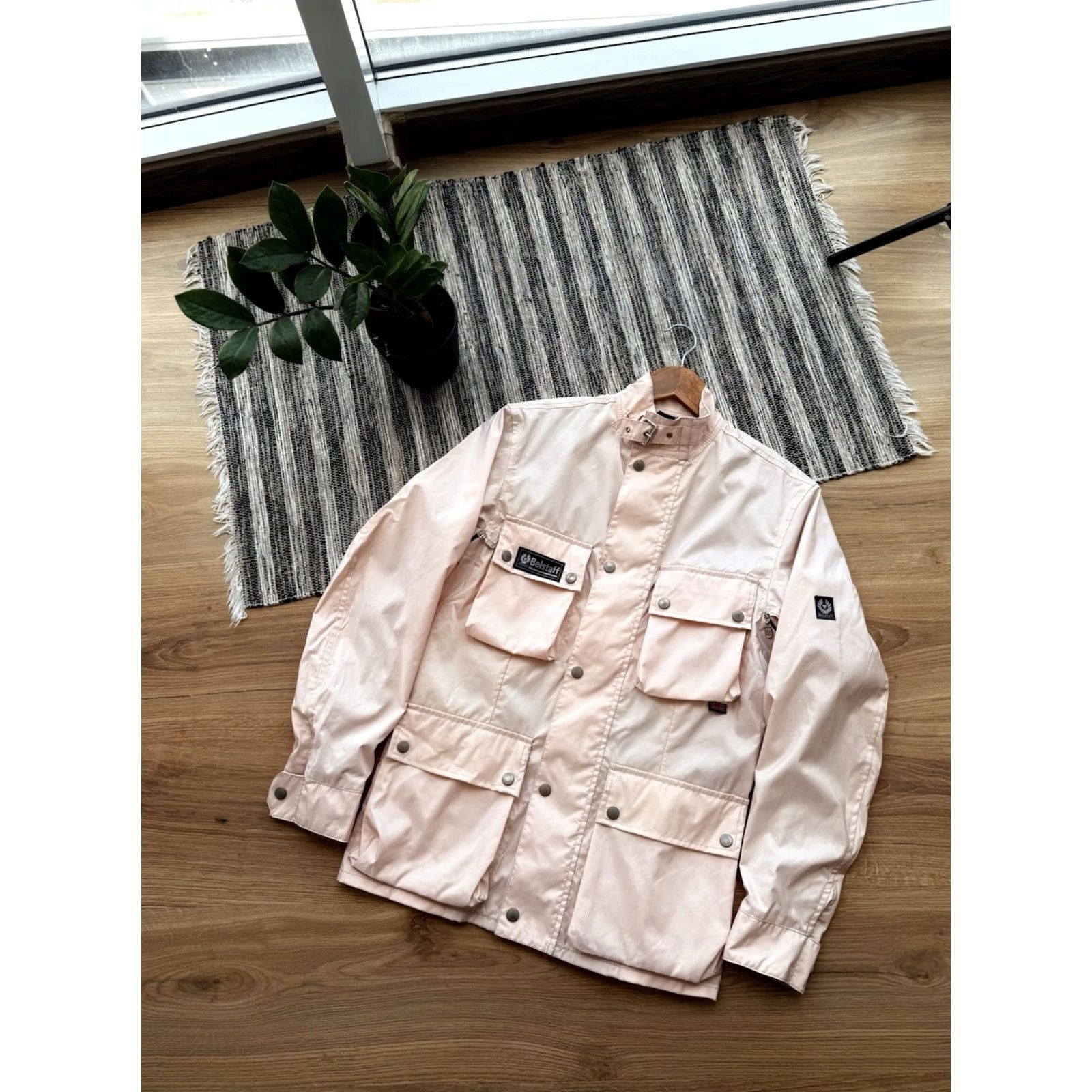 Belstaff VINTAGE Belstaff Jazz Rallymaster 350 Pro Womens Jacket 42 Ivory Nylon Motorcycle Beig Size M / US 6-8 / IT 42-44 - 2 Thumbnail