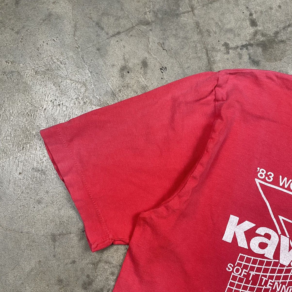 Japanese Brand × Vintage Grail 1983 Kawasaki Soft Tennis Shirako Tee Size US S / EU 44-46 / 1 - 4 Thumbnail