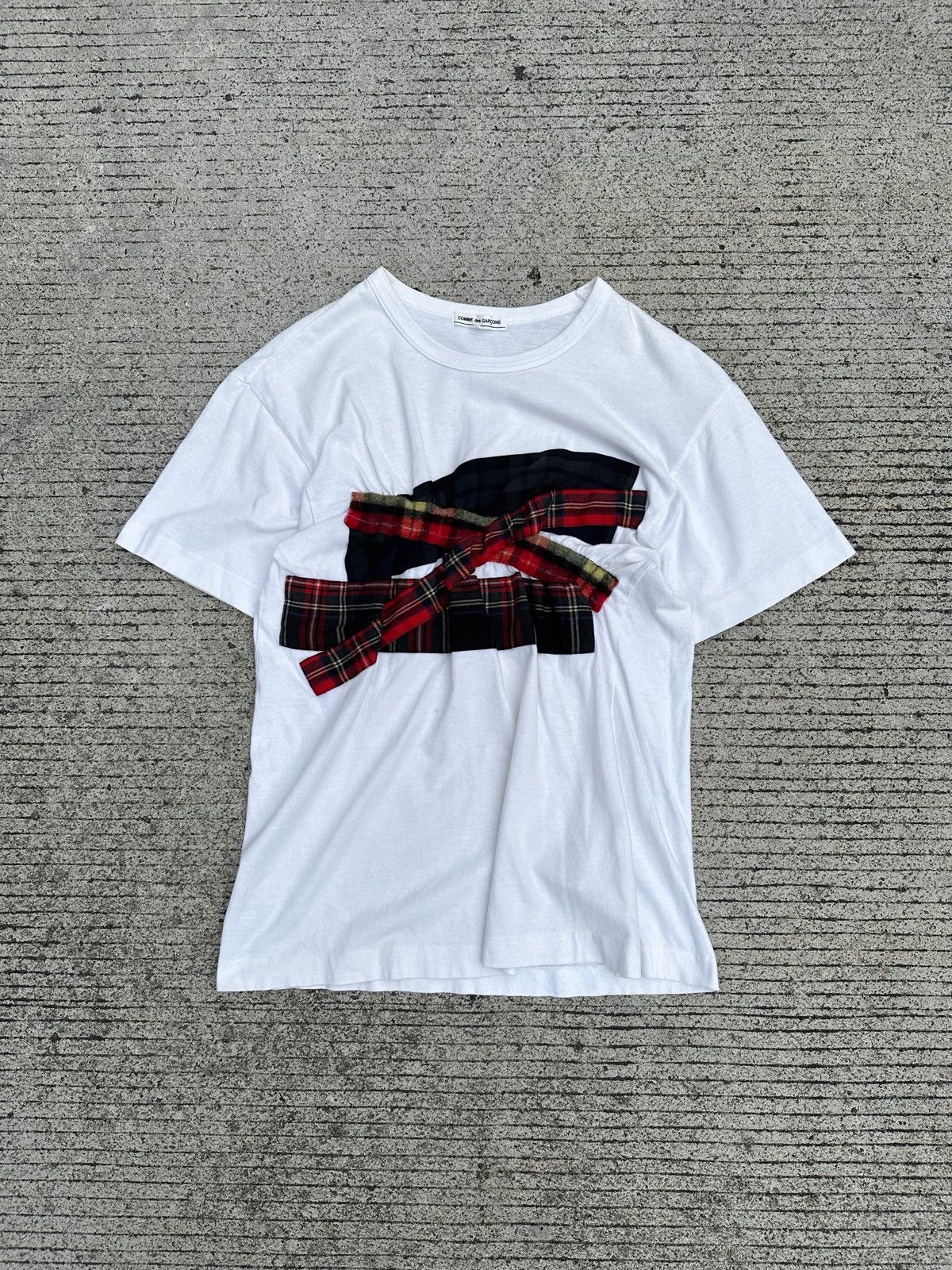Comme des Garcons Comme des Garcons Plaid Patchwork Reconstructed Tee Size US L / EU 52-54 / 3 - 1 Thumbnail