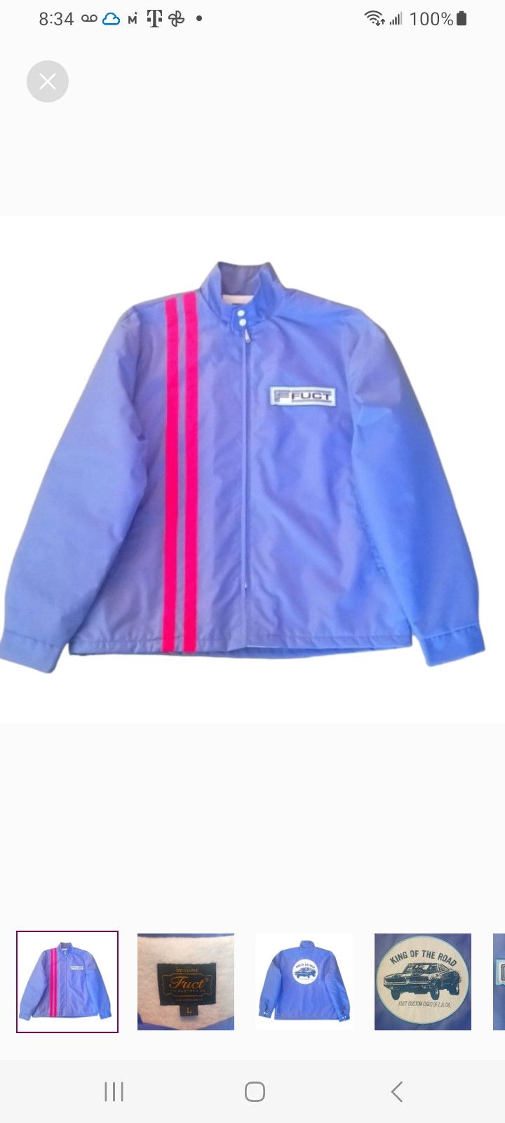 FUCT FUCT 3M Reflective Stripe Racing Jacket Size US L / EU 52-54 / 3 - 1 Thumbnail