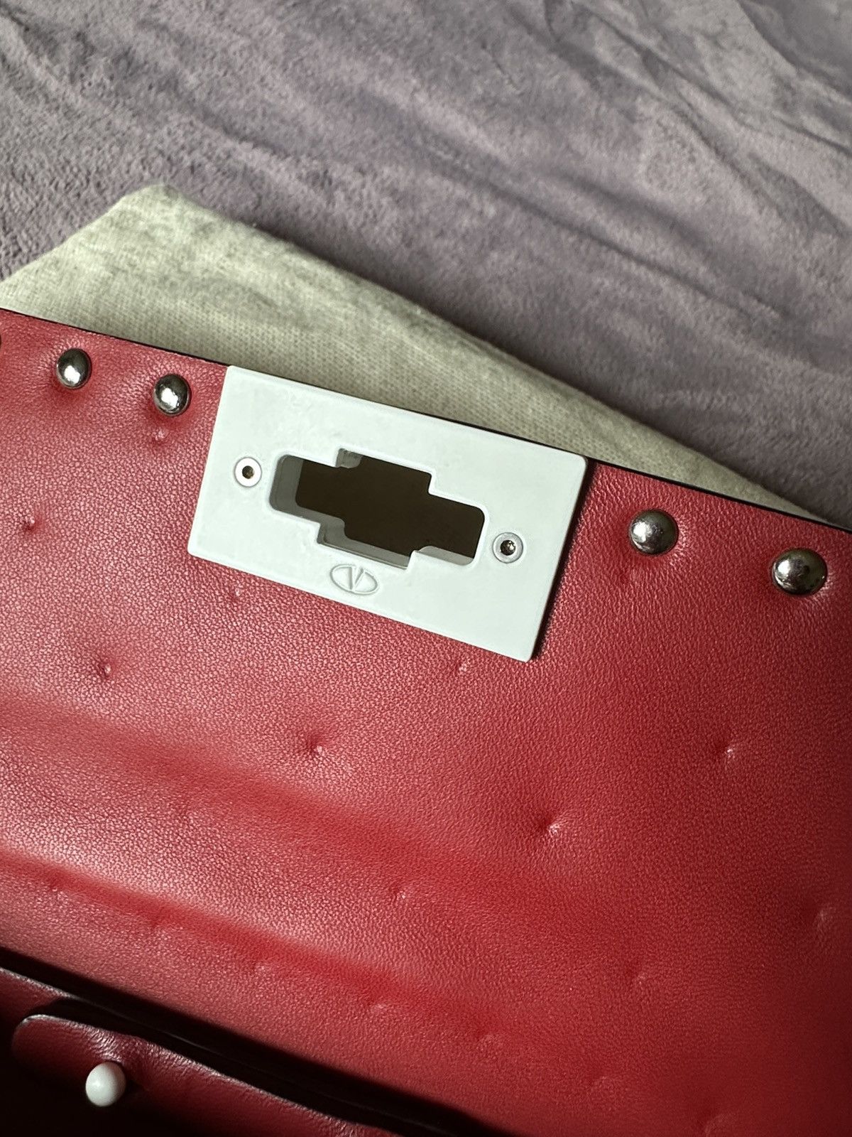 Valentino NEW Valentino Garavani Red Rockstud Spike Nappa Crossbody Size ONE SIZE - 5 Thumbnail