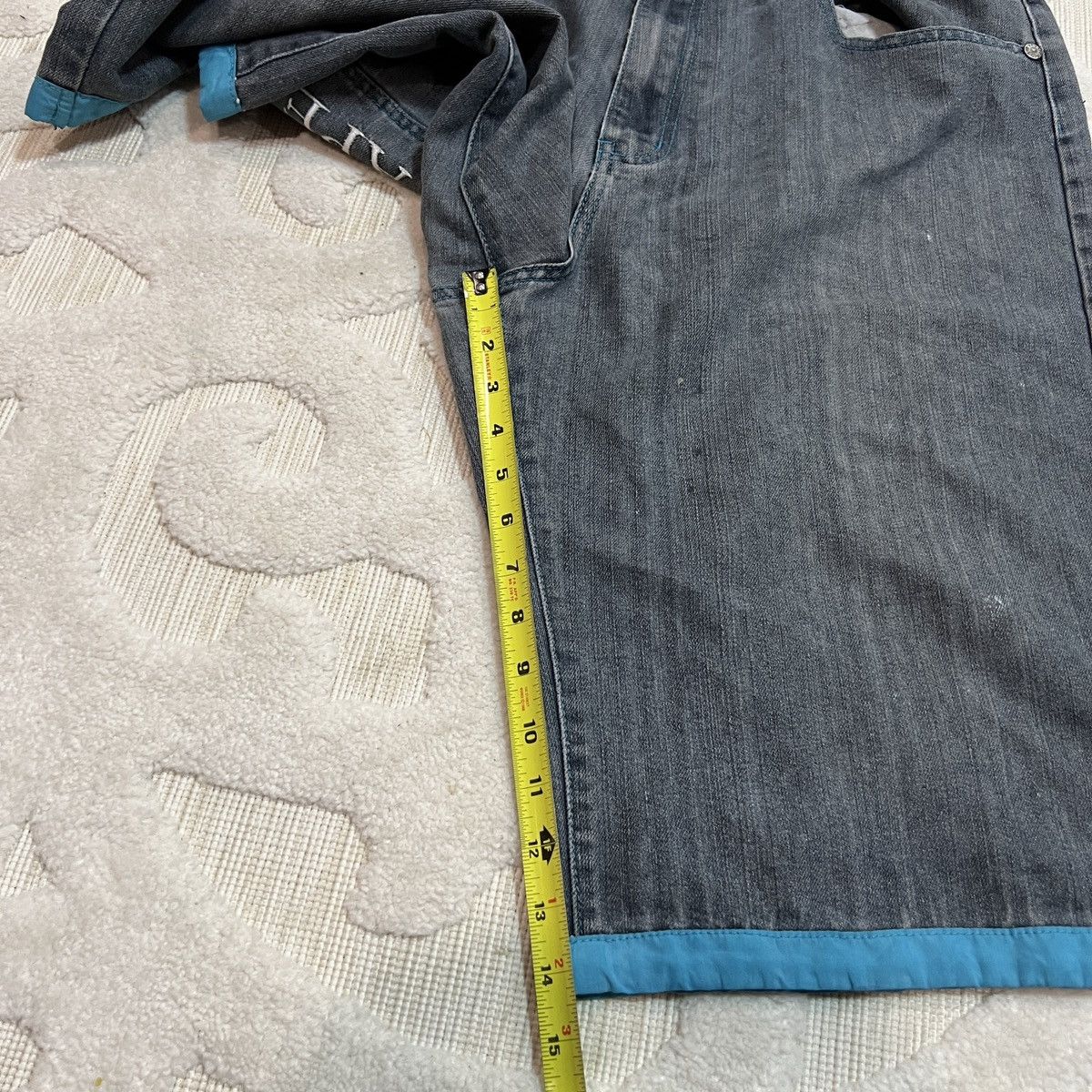 JNCO Crazy Vintage Y2K Red Ape Jean Shorts Hip Hop JNCO Style Size US 38 / EU 54 - 12 Thumbnail