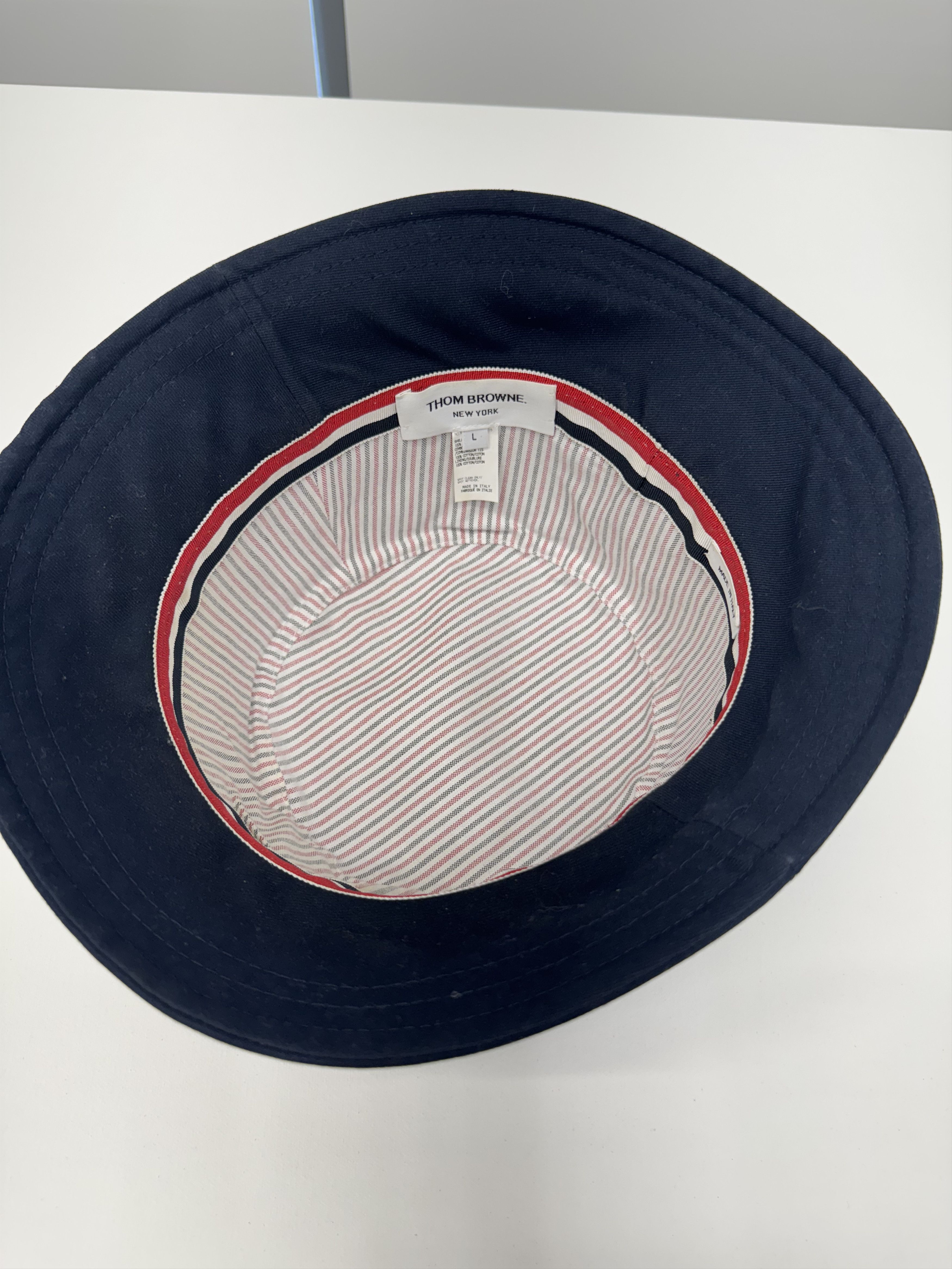 Thom Browne Thom Browne New 4-Bar Bucket Hat L Size ONE SIZE - 4 Thumbnail