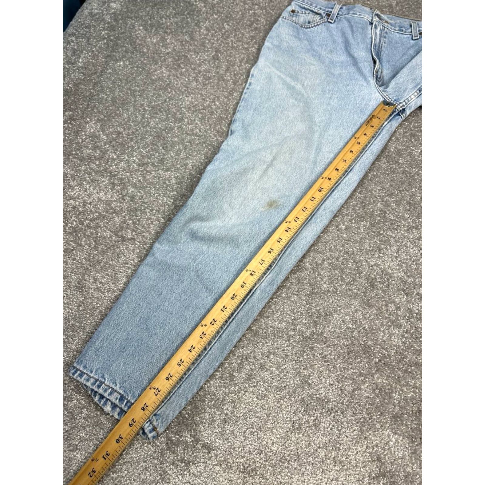 Levi's Levi's 550 Jeans Womens 14 Blue Denim 100% Cotton Relaxed Fit High Rise Tapered 30x29 Jeans Size 36" / US 14 / IT 50 - 5 Thumbnail