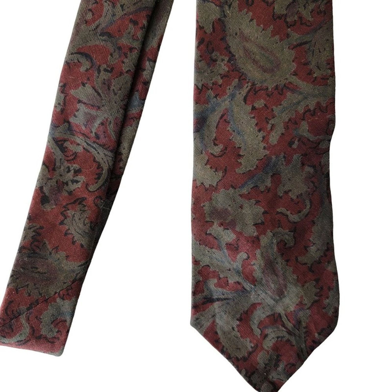 Polo Ralph Lauren Vintage Polo Ralph Lauren Mens Cotton Jacquard Neck Tie Size ONE SIZE - 3 Thumbnail