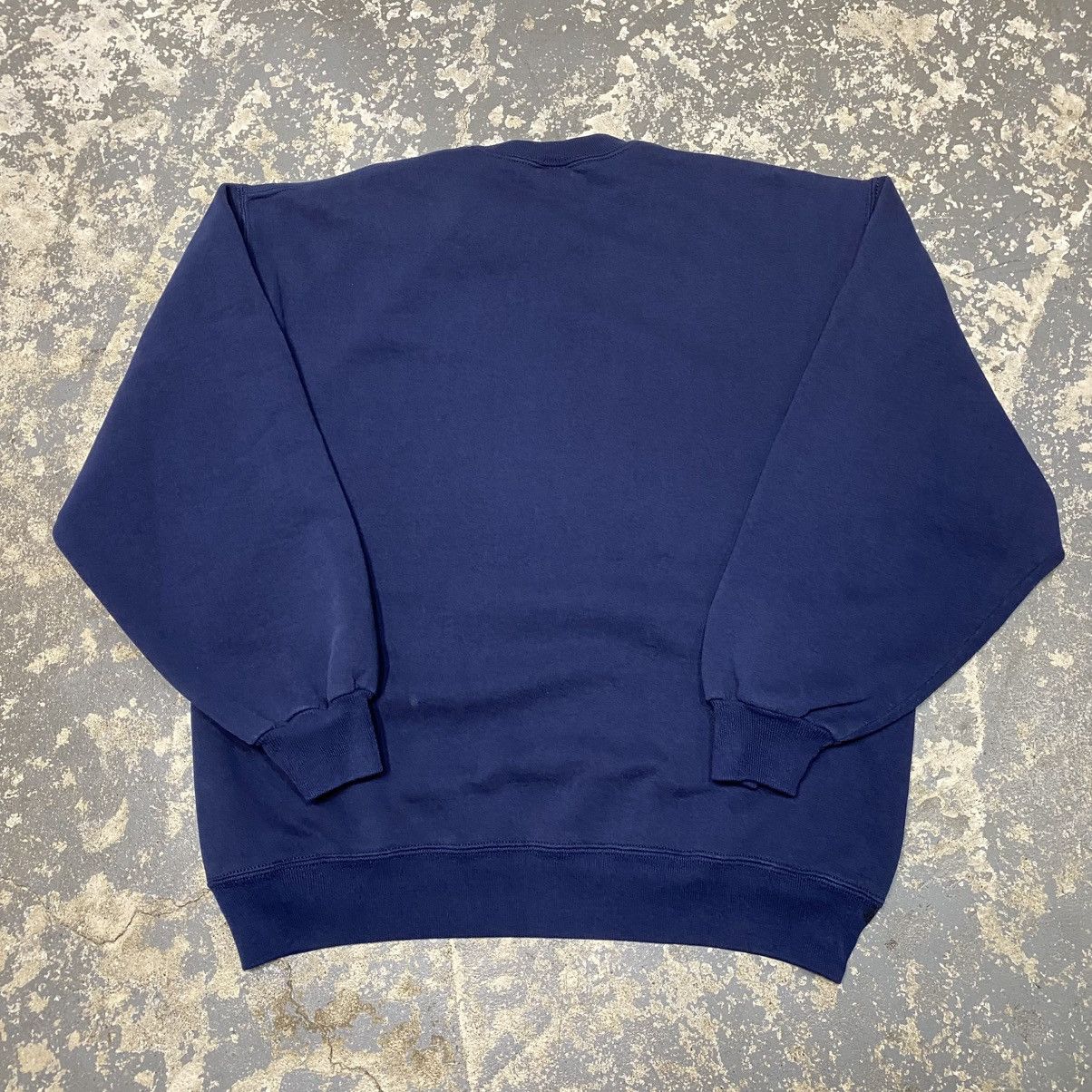 Russell Athletic × Vintage Vintage Russell Athletic Navy Blank Boxy Crewneck Hoodie USA Size US L / EU 52-54 / 3 - 7 Thumbnail