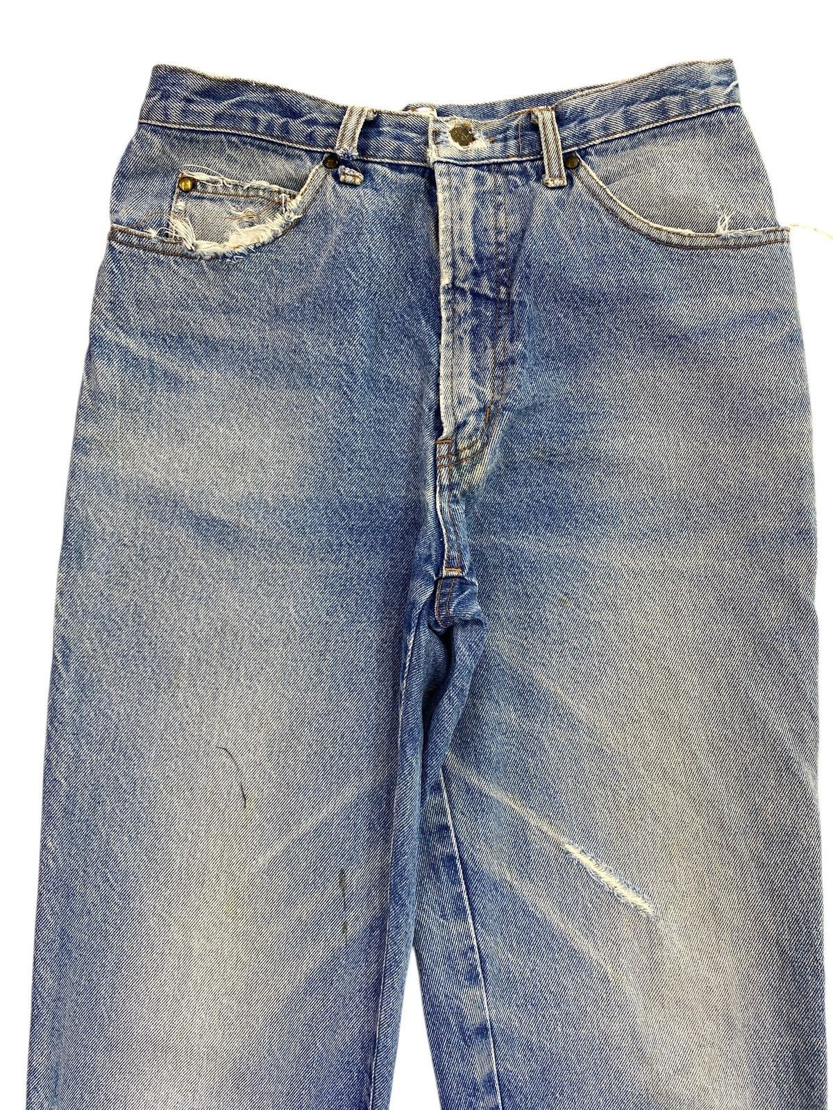 Louis Feraud Louis Feraud Whiskers Faded Wash Style Ripped Jeans Size US 28 / EU 44 - 2 Thumbnail