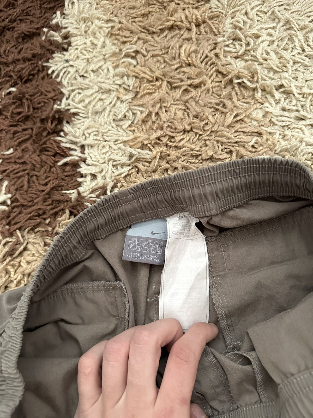 Nike × Vintage 🔥VINTAGE Y2K 2000’s NIKE CARGO TRACKPANTS🔥 Size US 34 / EU 50 - 3 Thumbnail