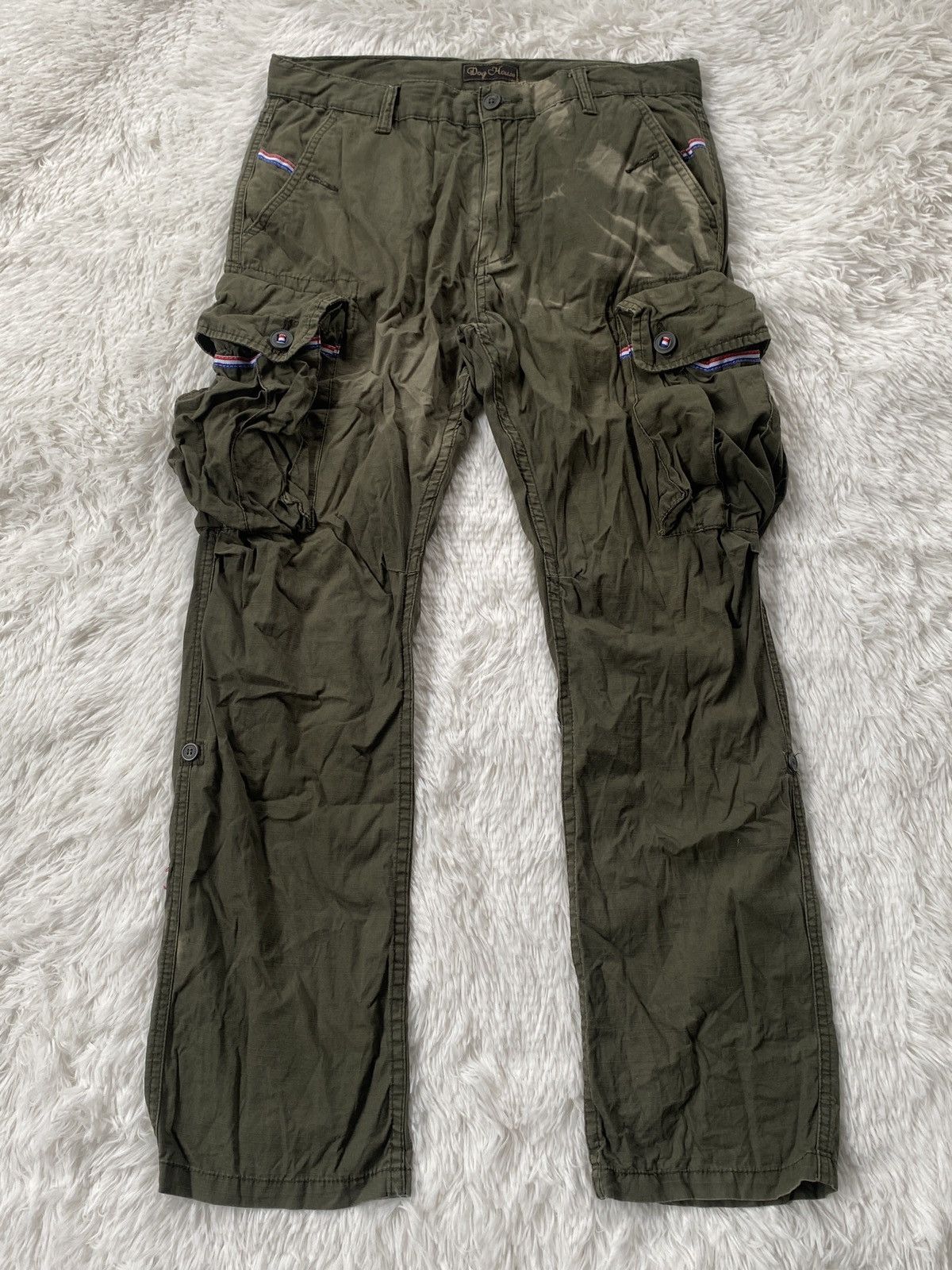 Japanese Brand × Vintage 🔥Vintage Japan Dog House Cargo Pant Sunfaded Size US 33 - 1 Thumbnail