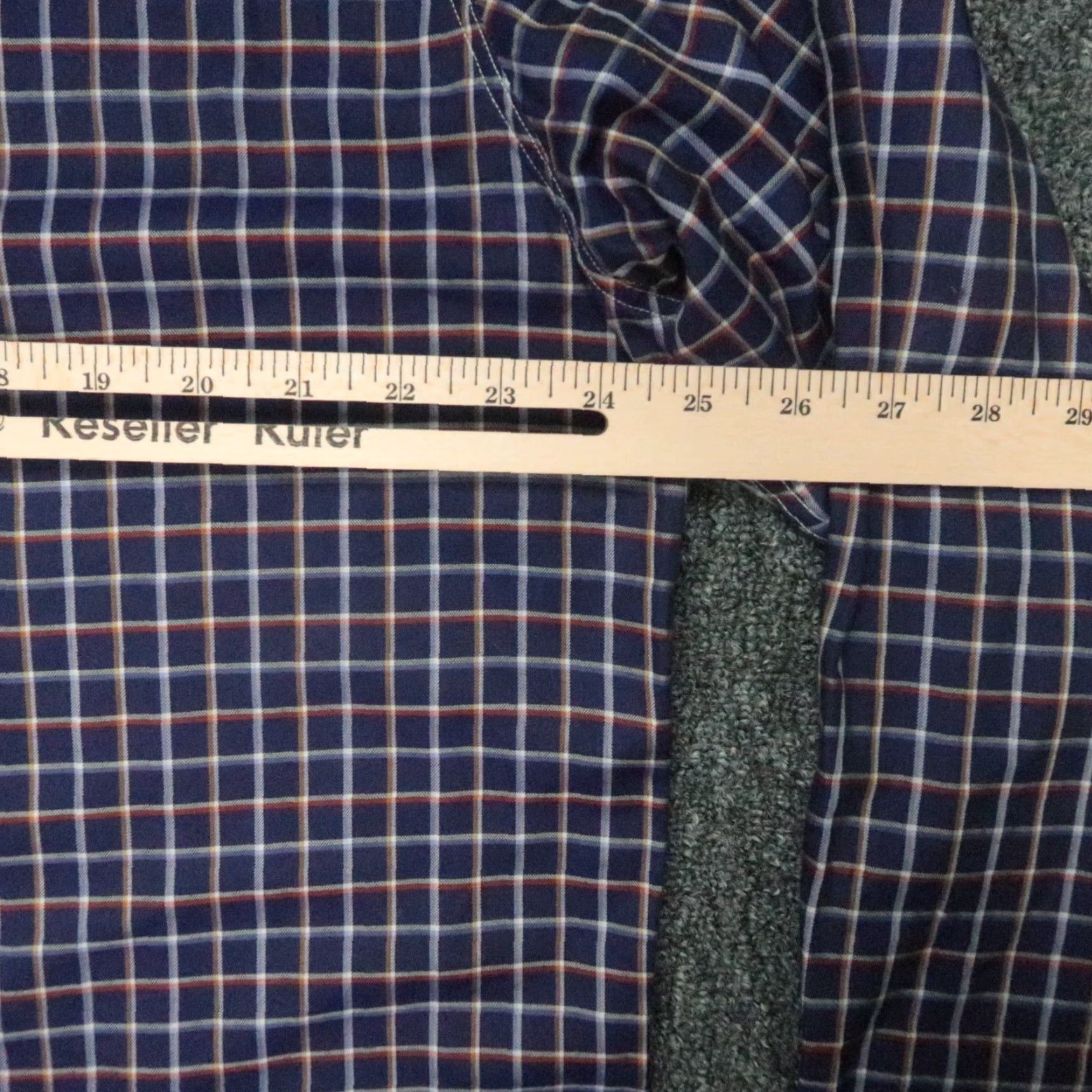 Frank & Eileen Frank & Eileen Button-Up Shirt Men’s 2XL Purple Check Long Sleeve Regular Fit Size US XXL / EU 58 / 5 - 7 Thumbnail