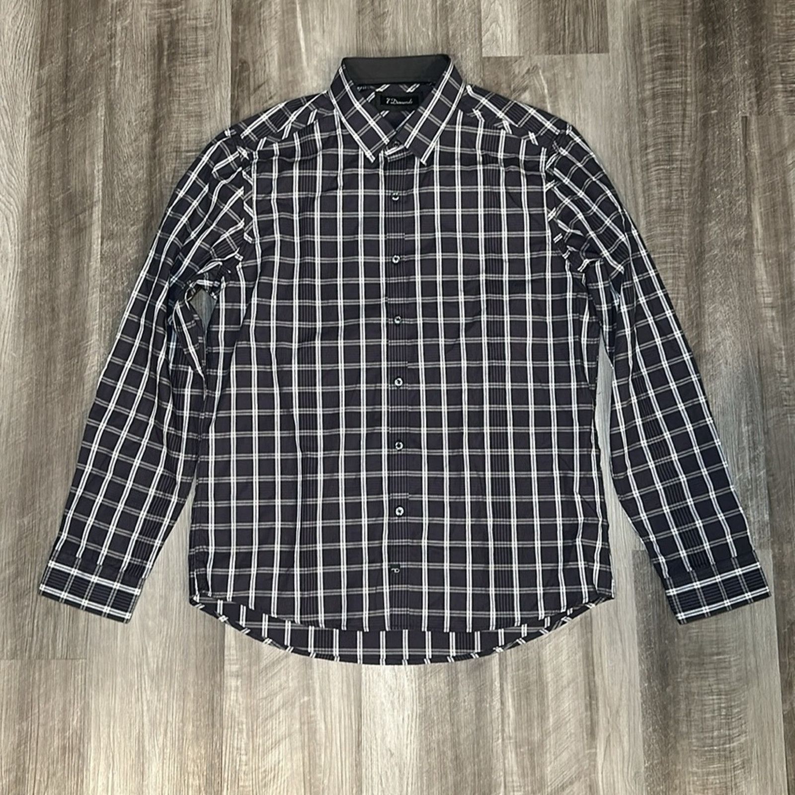 7Diamonds 7 Diamonds Fit The Truth Long Sleeve Button Down - XL Size US XL / EU 56 / 4 - 2 Thumbnail
