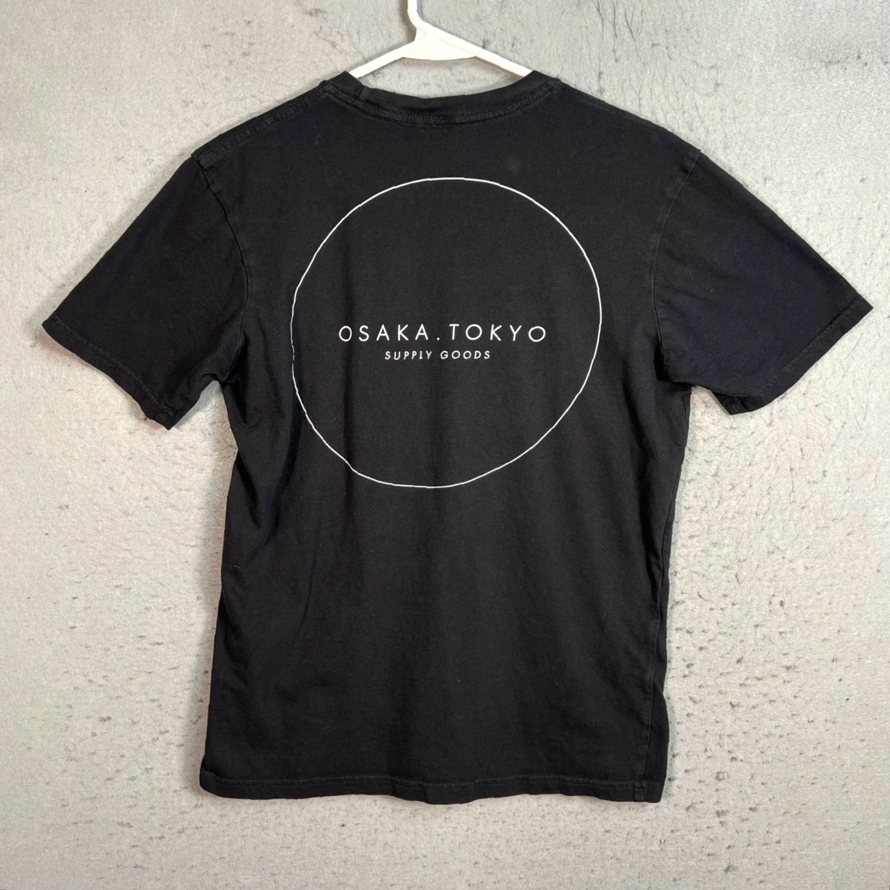 Vintage Osaka Tokyo Supply Goods Black Cotton T-Shirt Mens Small Size S Crew Neck Short Sleeve Graphic Print Vintage No Size US S / EU 44-46 / 1 - 2 Thumbnail