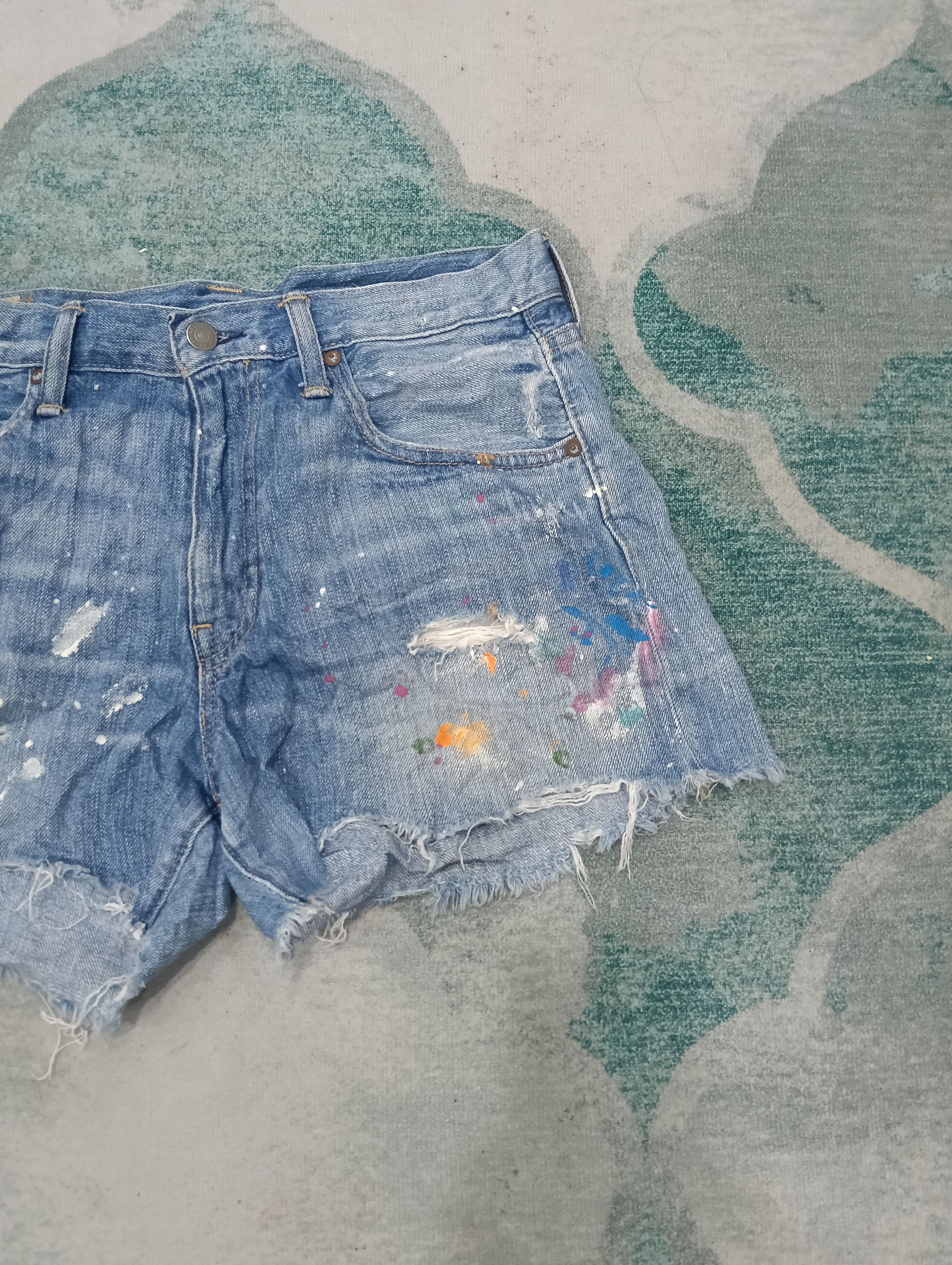 Japanese Brand × Polo Ralph Lauren × RRL Ralph Lauren Ralph Lauren Short Jeans Size 32" / US 10 / IT 46 - 3 Thumbnail