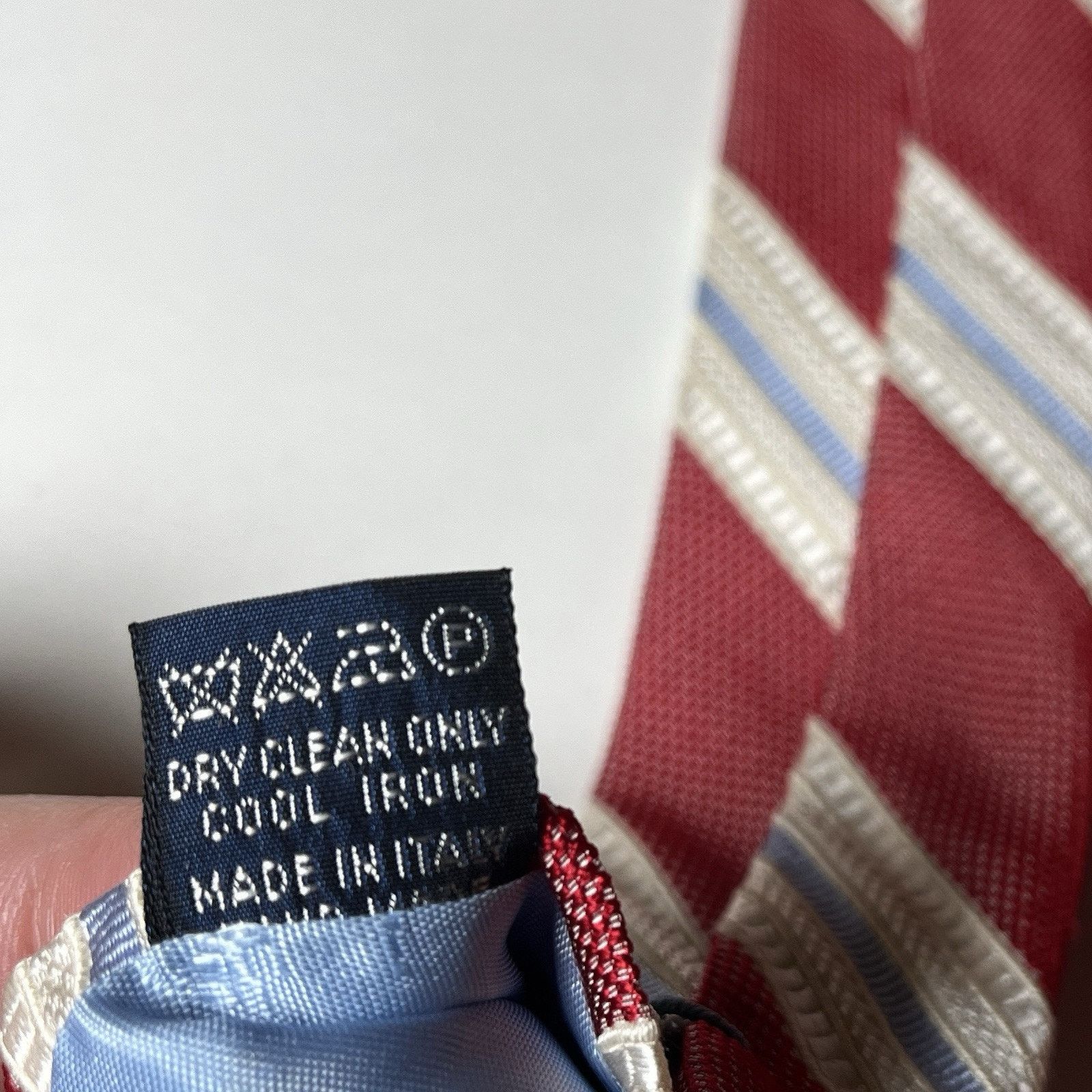 Faconnable Faconnable Necktie Red Blue White Striped Silk Italy Tie Size ONE SIZE - 4 Thumbnail