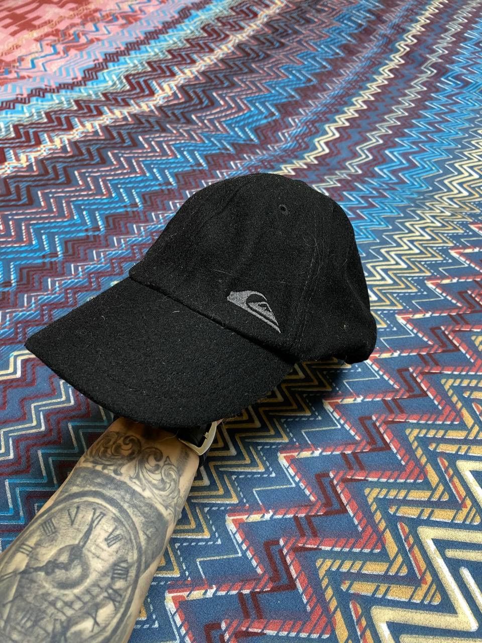 Quiksilver Hats black Vintage Quiksilver Cap Y2K streetwear Size ONE SIZE - 6 Thumbnail