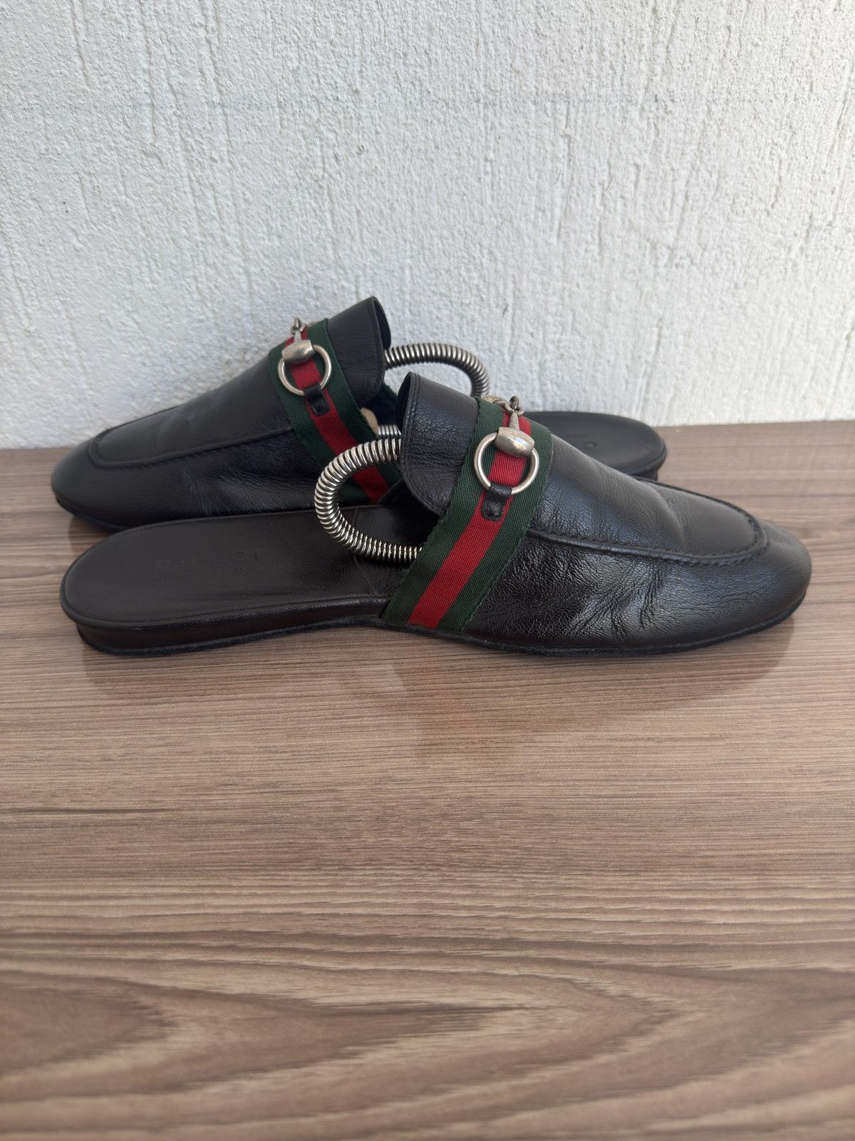 Gucci Princetown horsebit web Sandals Size US 8 / EU 41 - 13 Thumbnail
