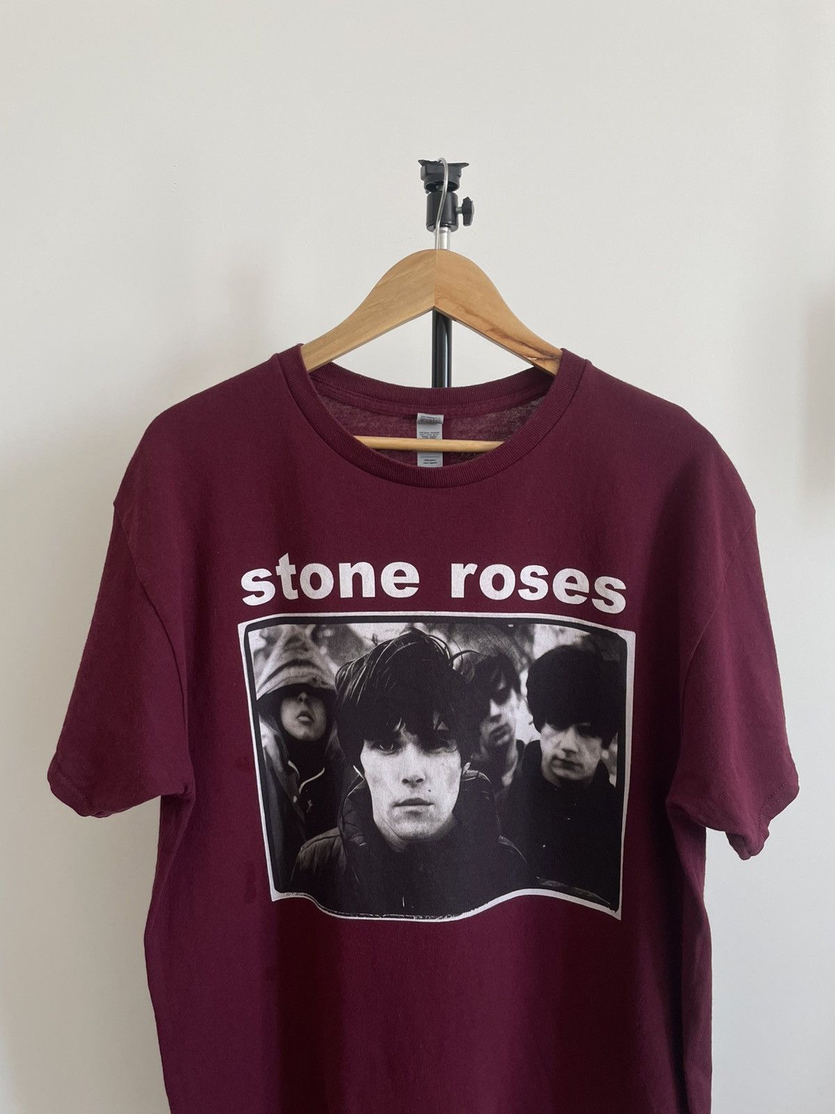 Band Tees The Stone Roses Band T-Shirt Rock Burgundy Size US L / EU 52-54 / 3 - 2 Thumbnail